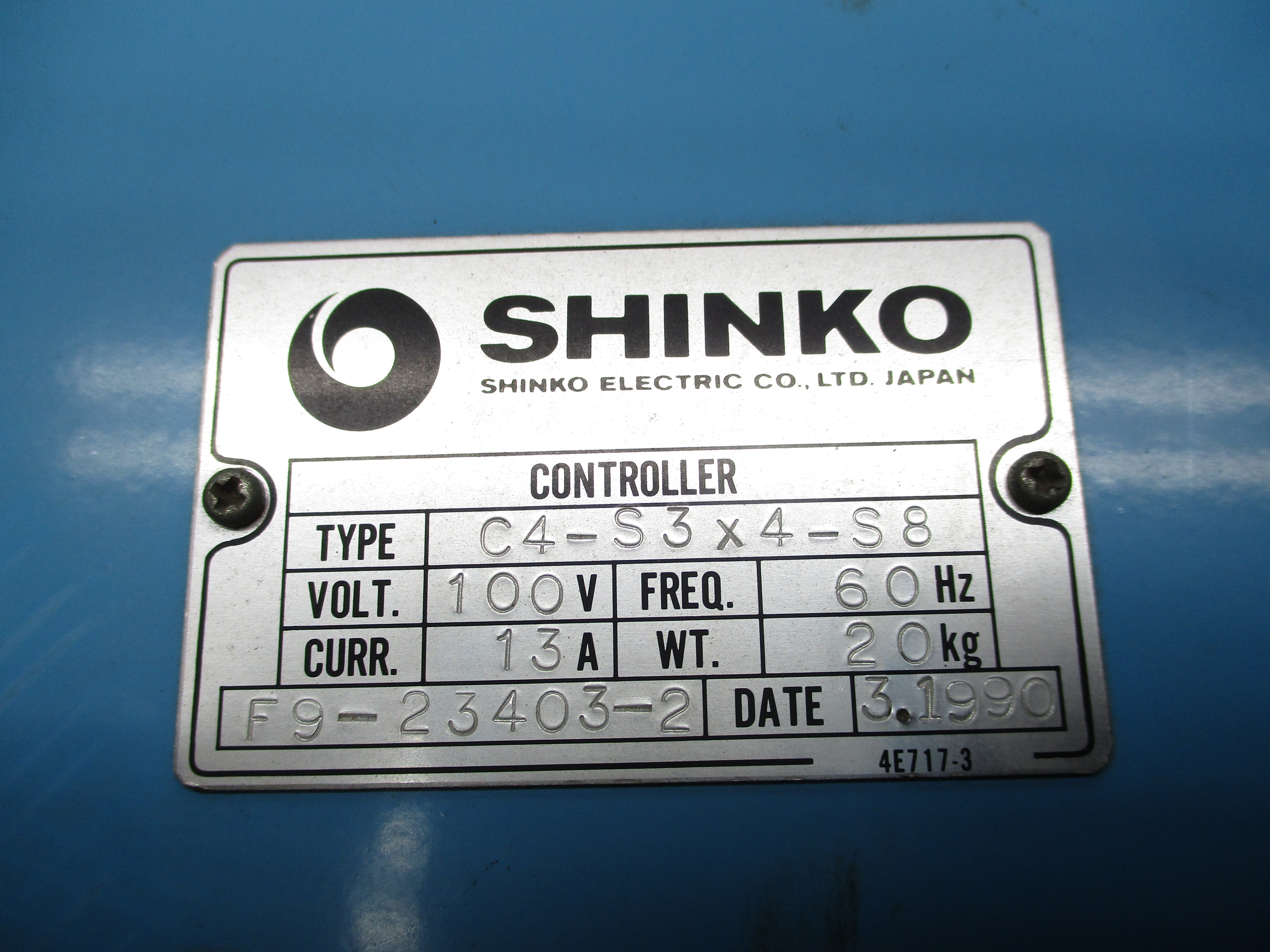 SHINKO C4-S3X4-S8 F9-23403-2 UNMP