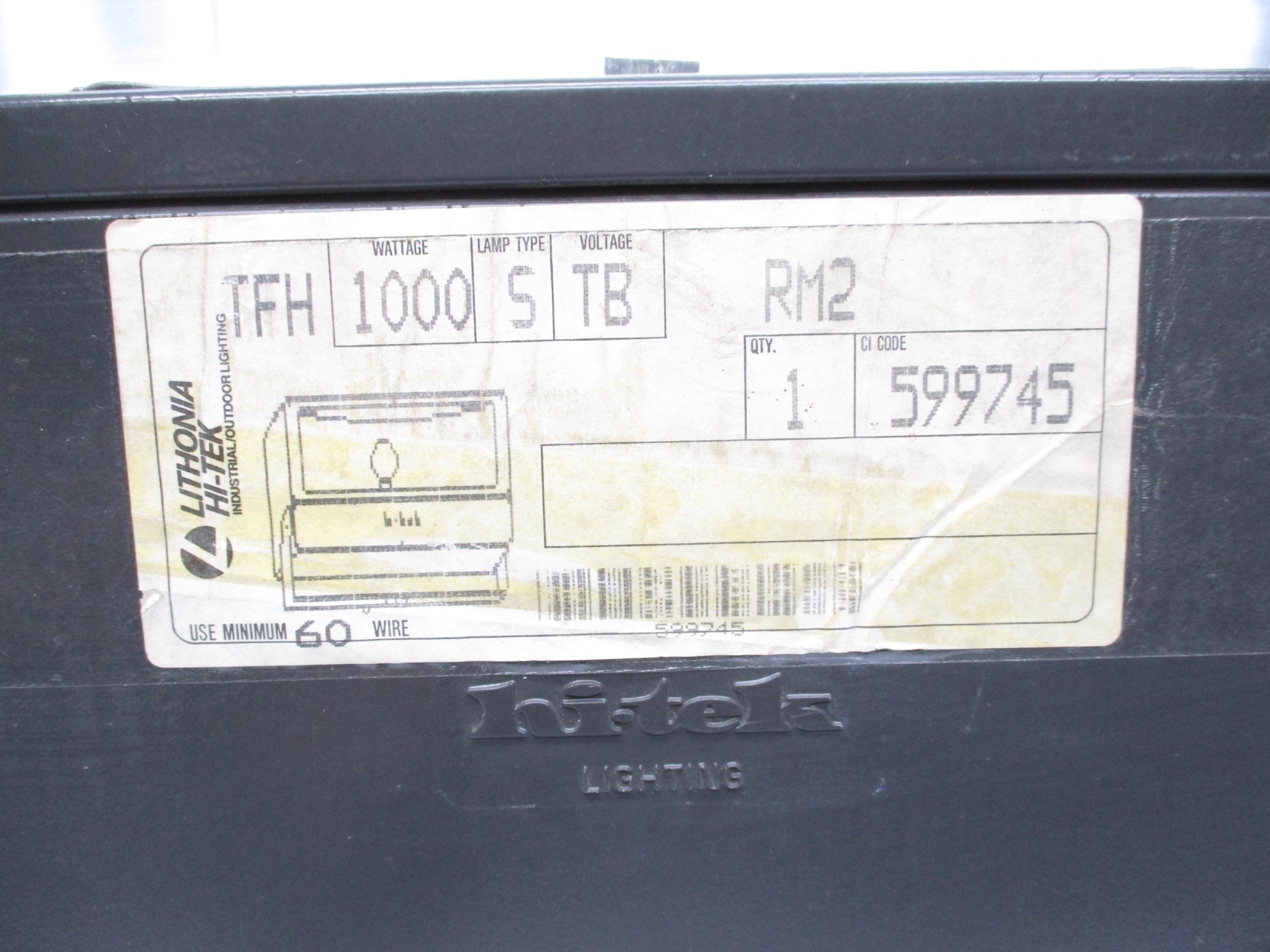 LITHONIA LIGHTING 599745 TFH-1000-S-TB-R2 NSNP