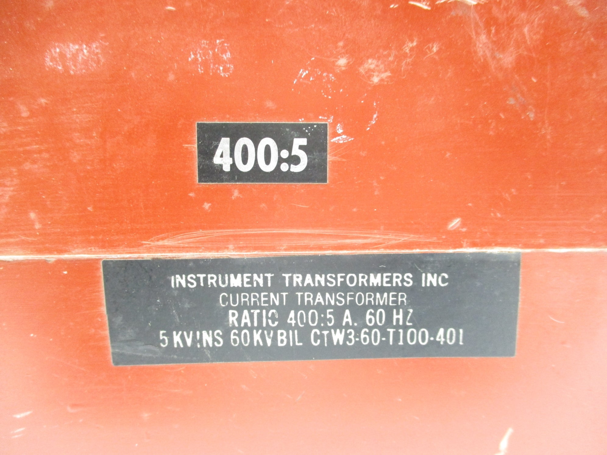 INSTRUMENT TRANSFORMER CTW3-60-T100-401 NSNP