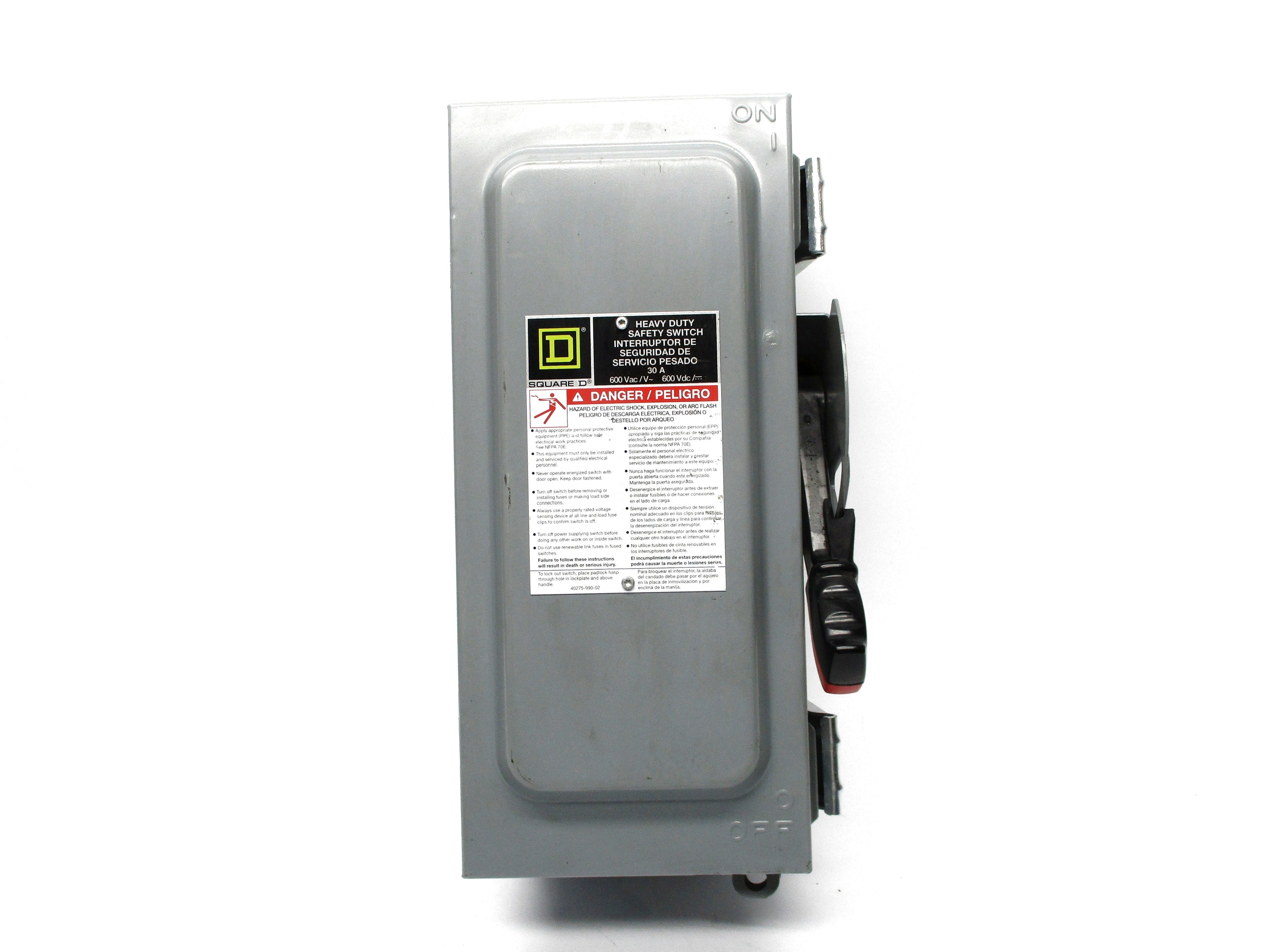 SQUARE D HU361AWK SER. F06 600VAC 30A NSNP