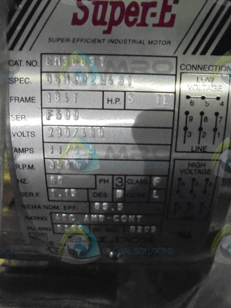 BALDOR SUPER-E EM3663T  NSMP