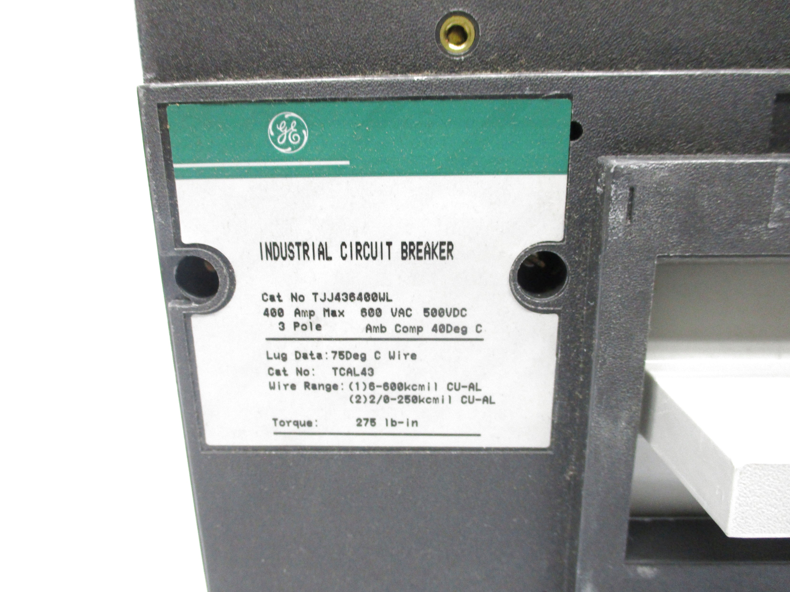 GENERAL ELECTRIC TJJ436400WL 400A NSMP