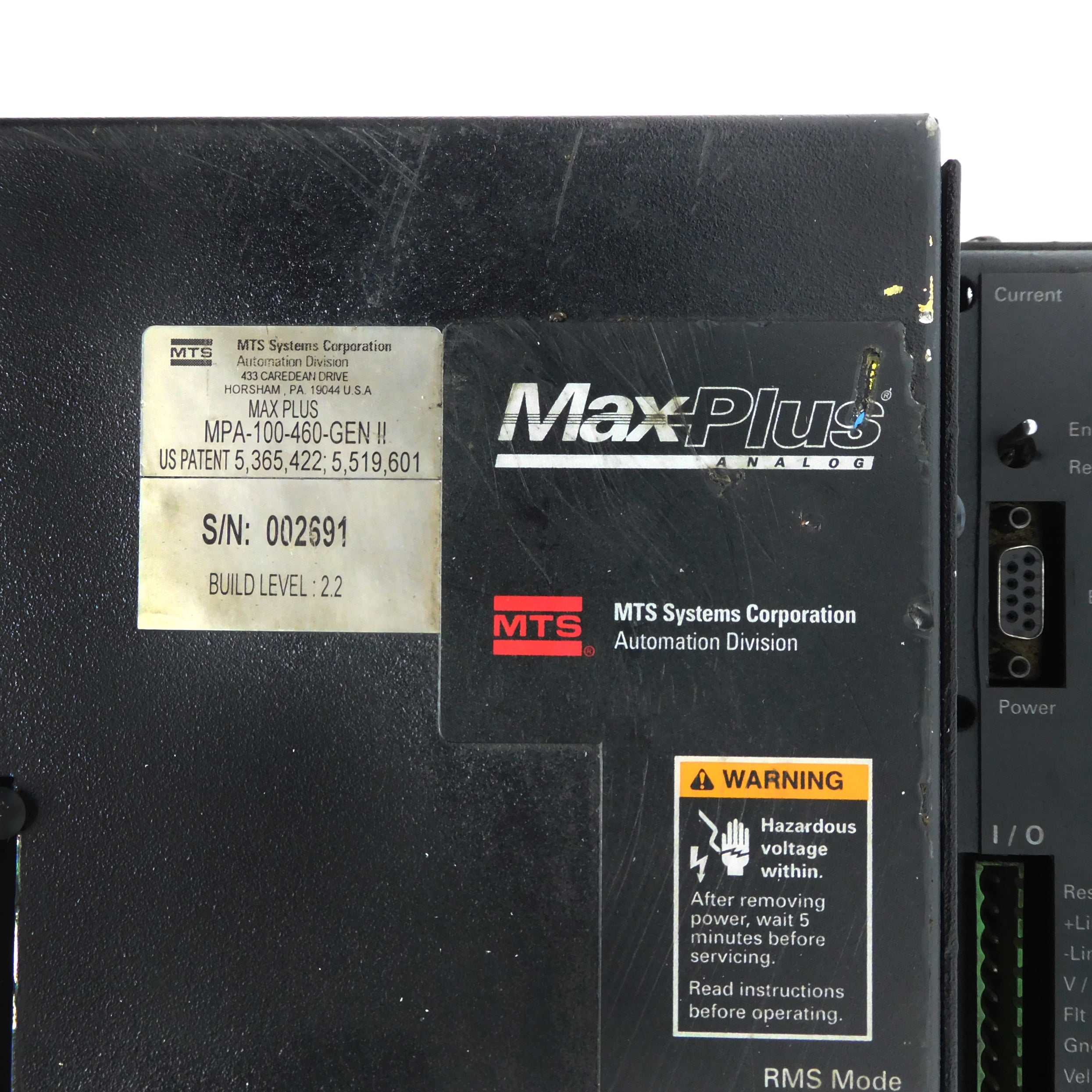 MTS MPA-100-460-GENII UNMP