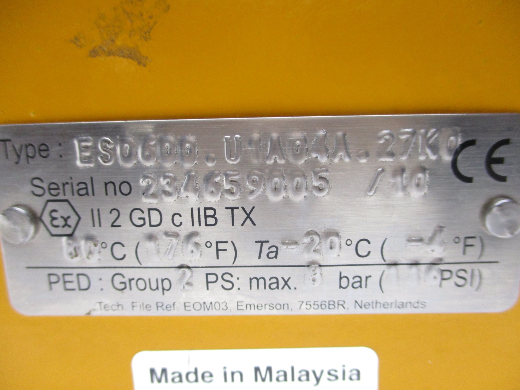 PMV P-2000 ES0600-U1A04A-27K0 REMAN