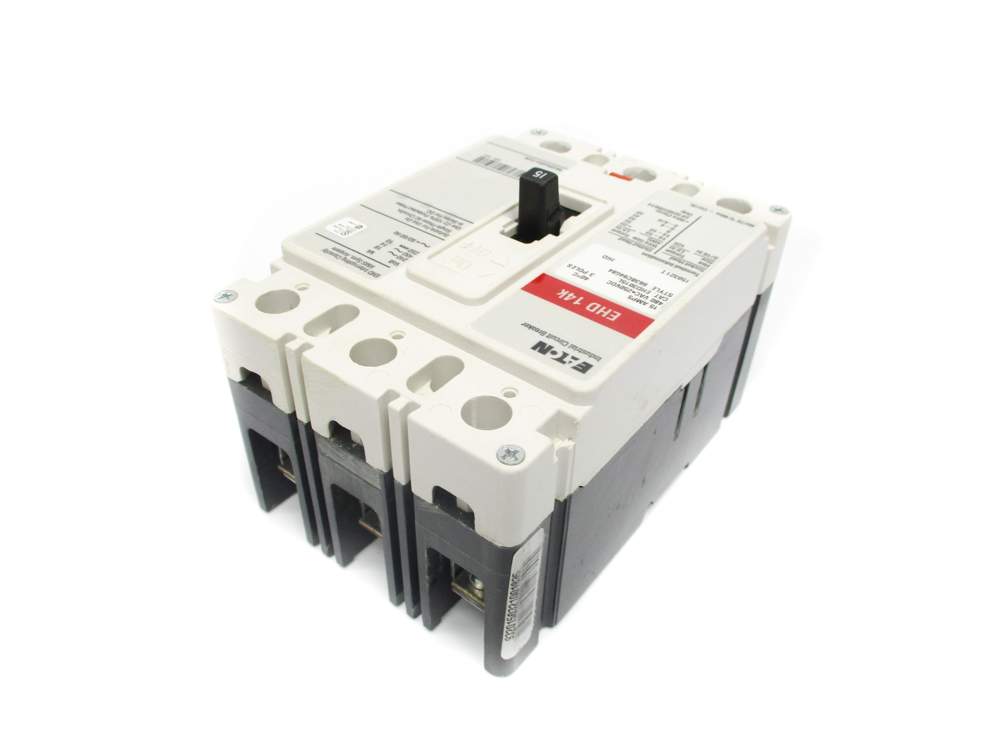 EATON EHD3015L SER. C 480VAC 15A NSMP