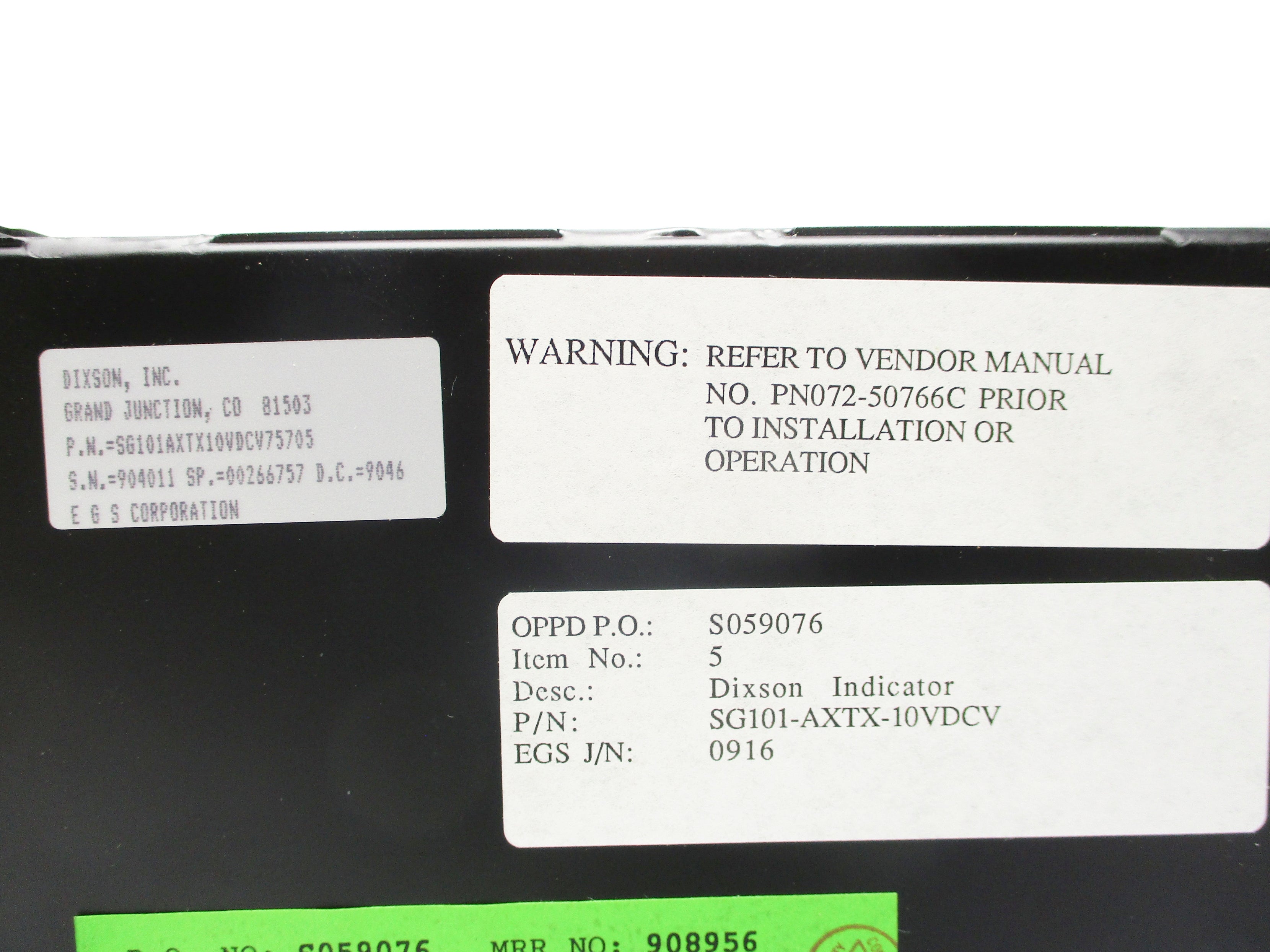 DIXSON SG101AXTX10VDCV75705 NSMP