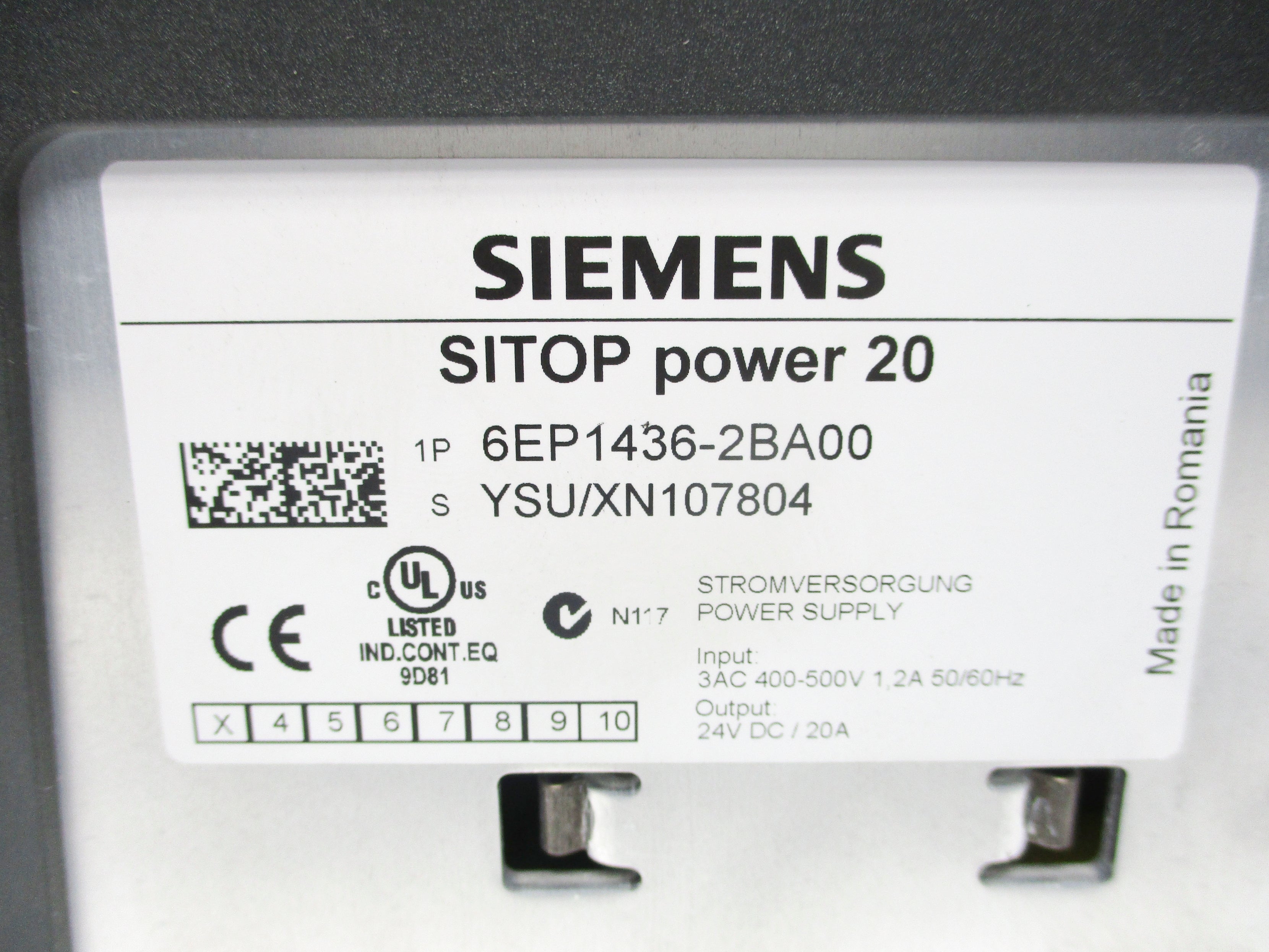 SIEMENS 6EP1436-2BA00 400-500V 1.2A NSNP