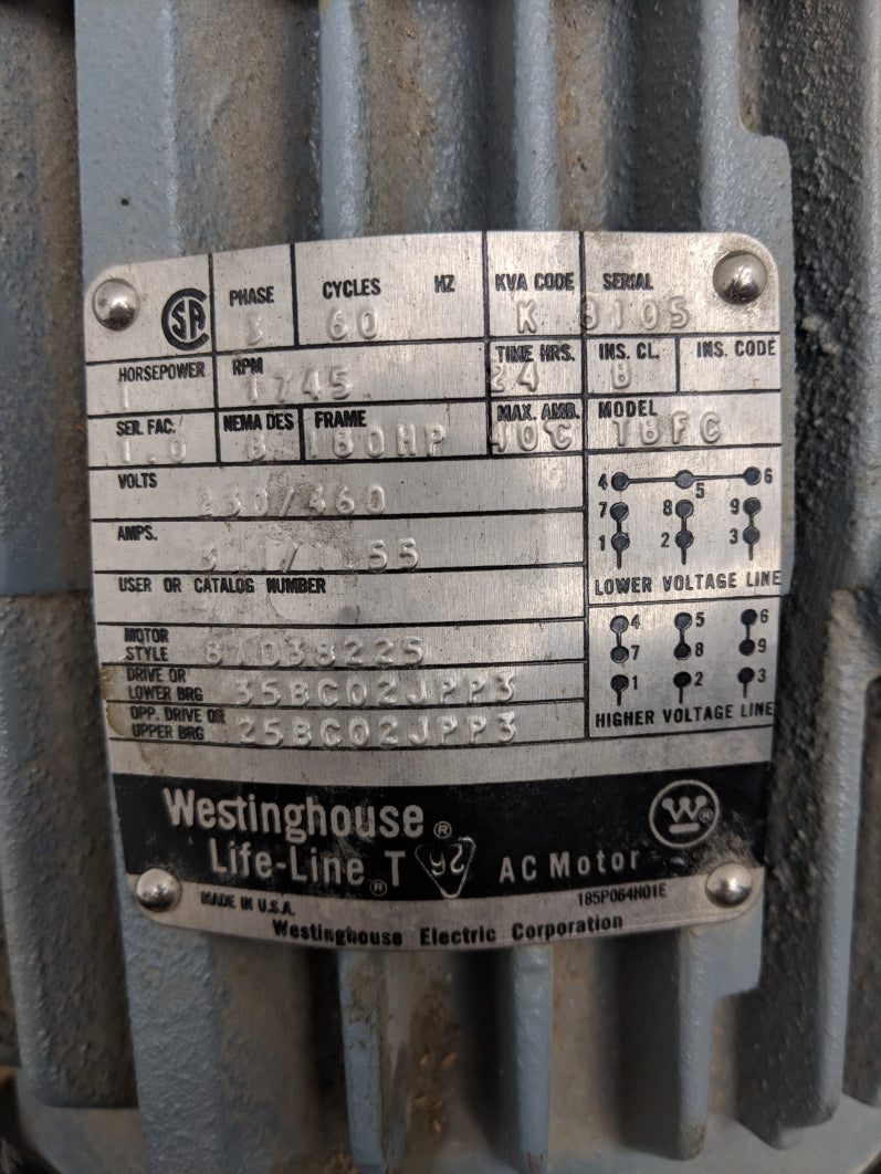 WESTINGHOUSE TBFC 81D38225 UNMP