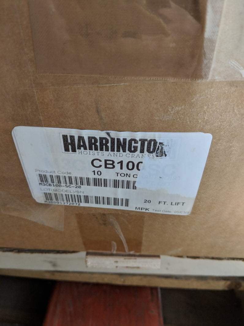 HARRINGTON M3CB100-SC-20 CB100 NSMP