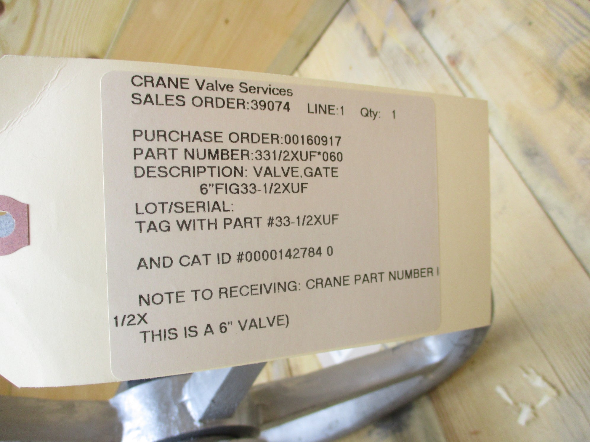 CRANE 33-1/2XUF 6" ASME B16.34/API600 NSNP