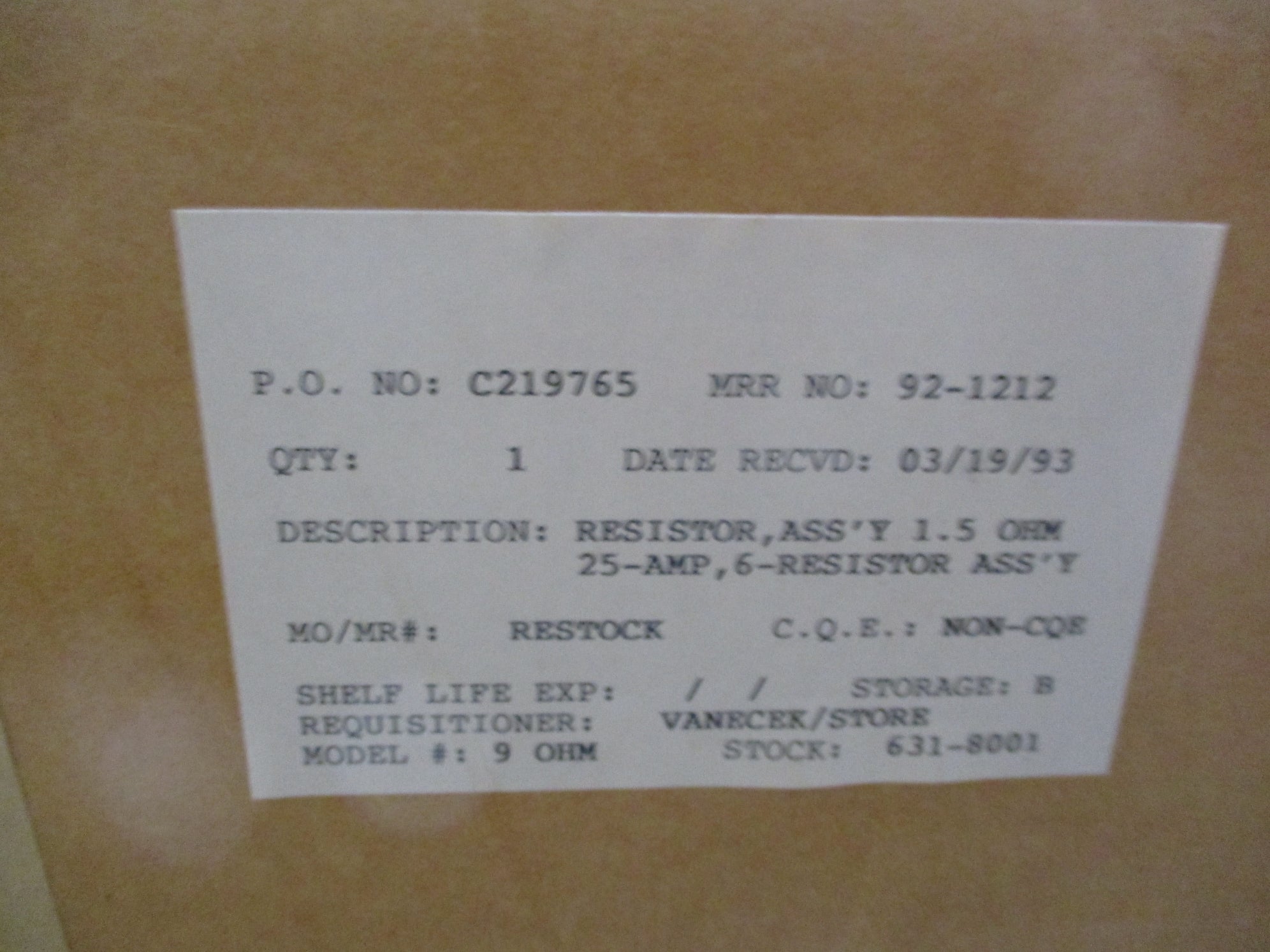 GENERAL ELECTRIC IC9133 274A906G13 NSNP