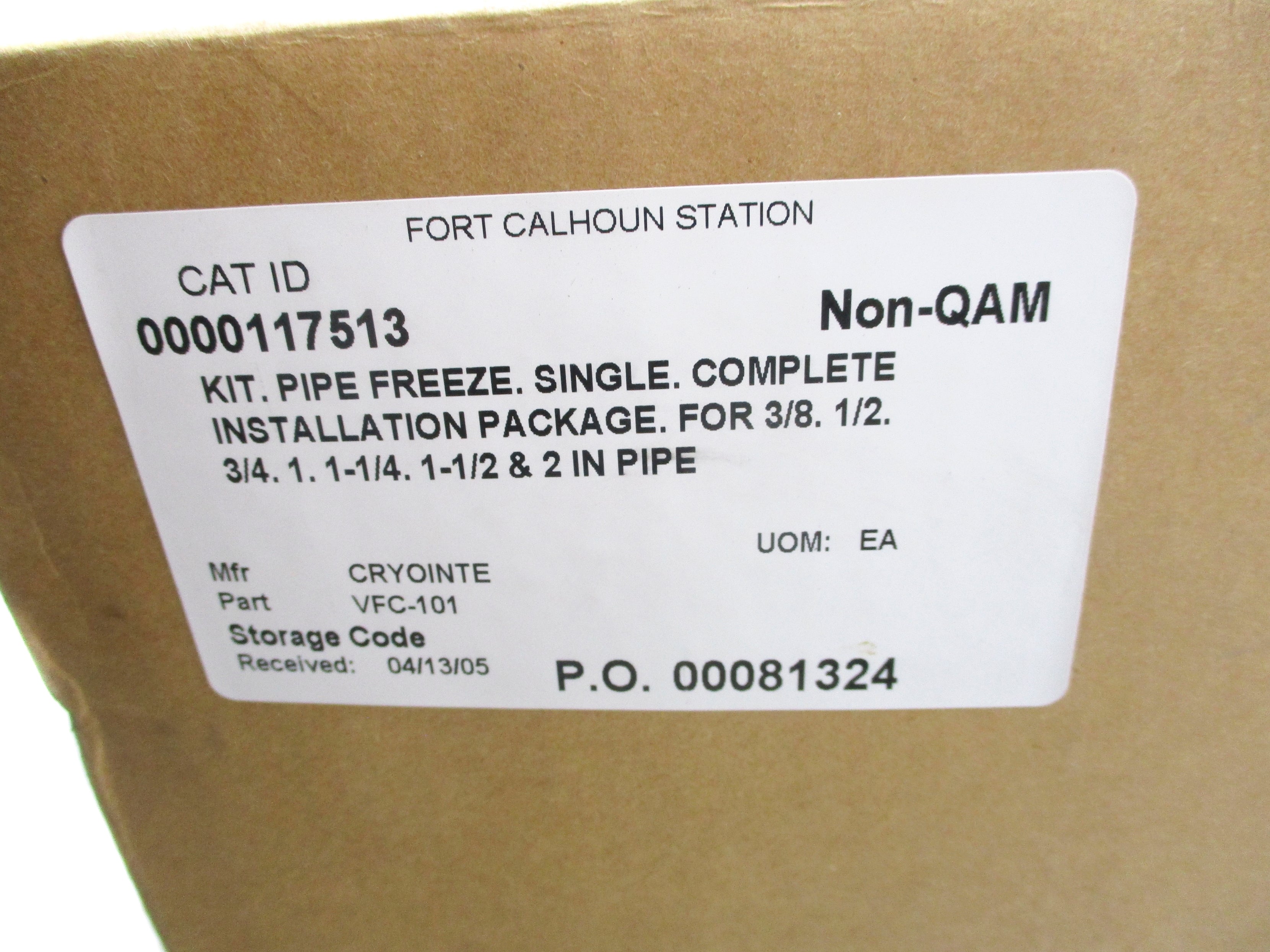 CRYO-LATOR VFC-101 (AS PICTURED) NSMP