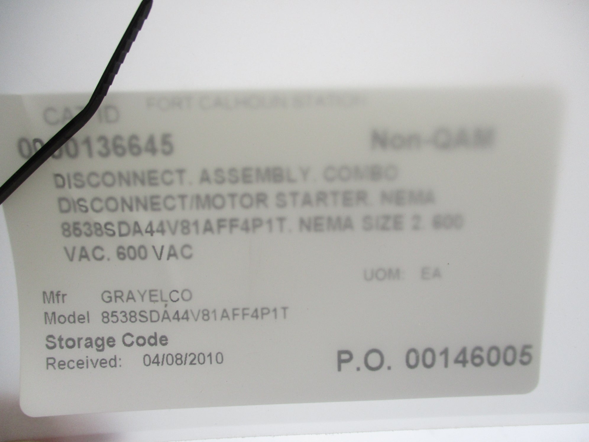 SQUARE D 8538SDA44 V81AFF4P1T NSMP