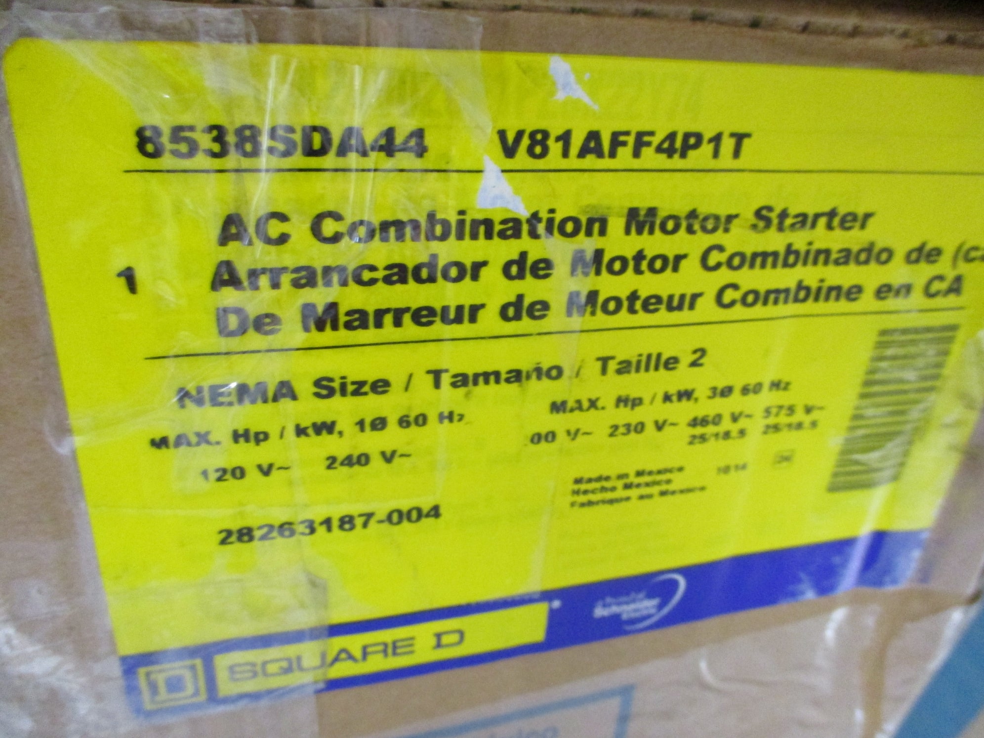 SQUARE D 8538SDA44 V81AFF4P1T NSMP