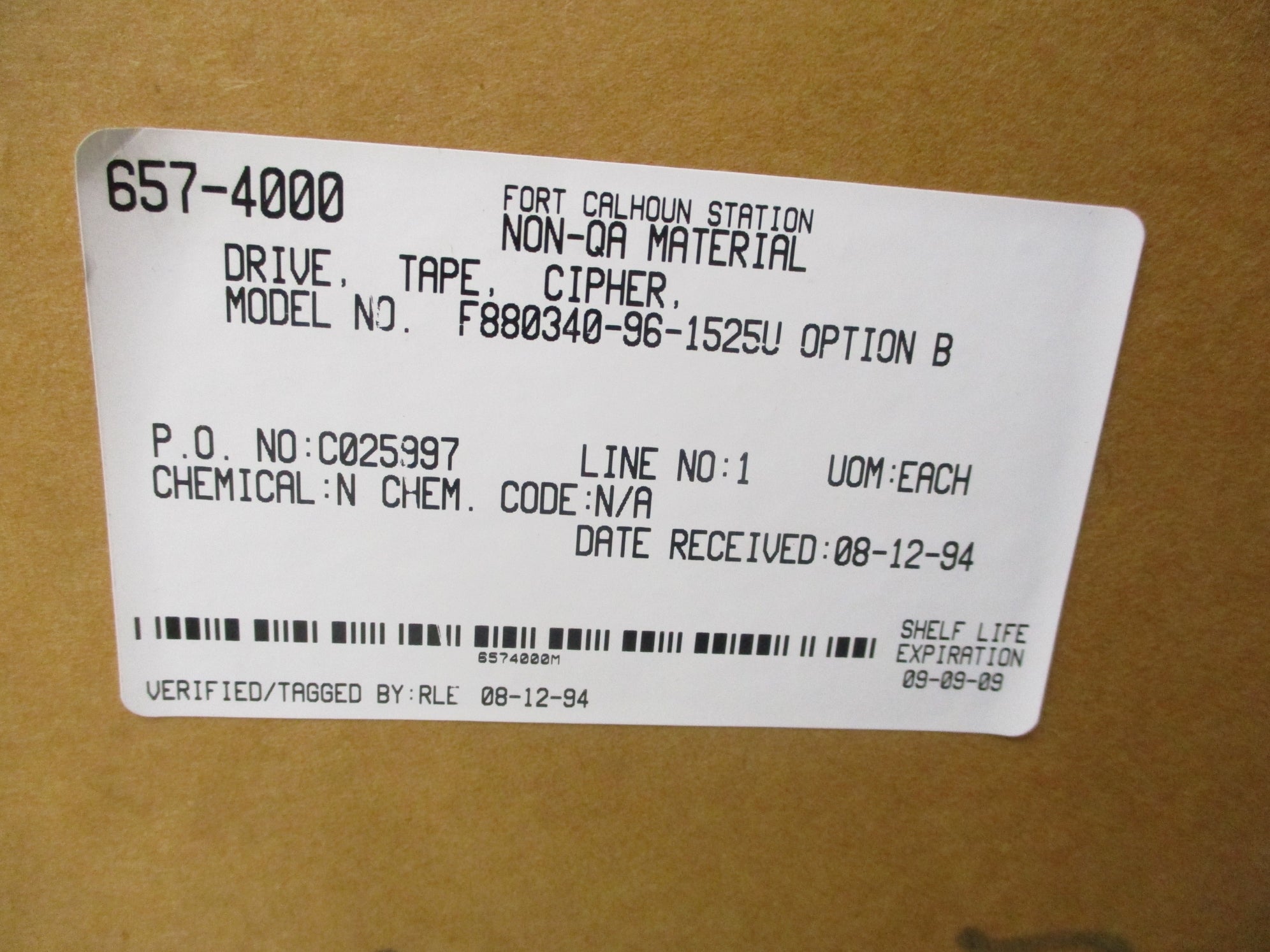 CIPHER F880340-96-1525U 960672-001 NSMP