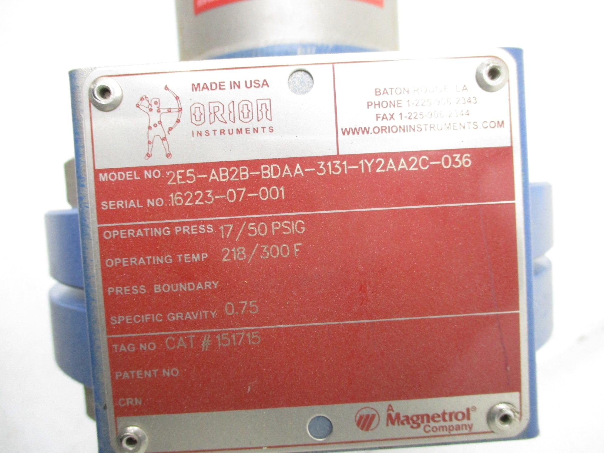 MAGNETROL 2E5-AB2B-BDAA-3131-1Y2AA2C-036 TRANSMITTER NSNP