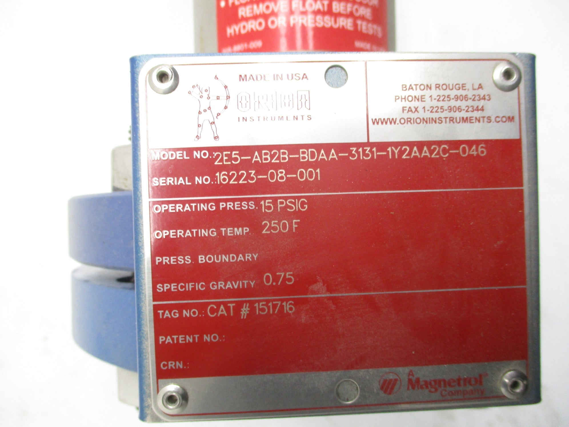 MAGNETROL 2E5-AB2B-BDAA-3131-1Y2AA2C-046 TRANSMITTER NSNP