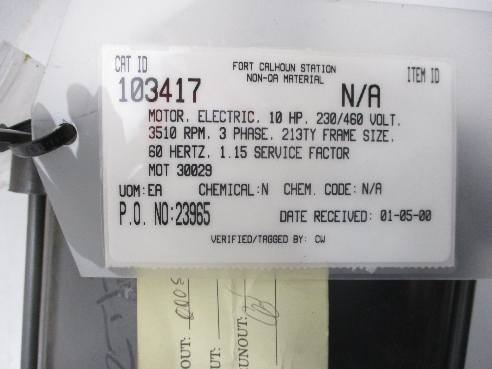 US MOTORS C09-697330-98105911-001-F 10HP 213TY NSNP