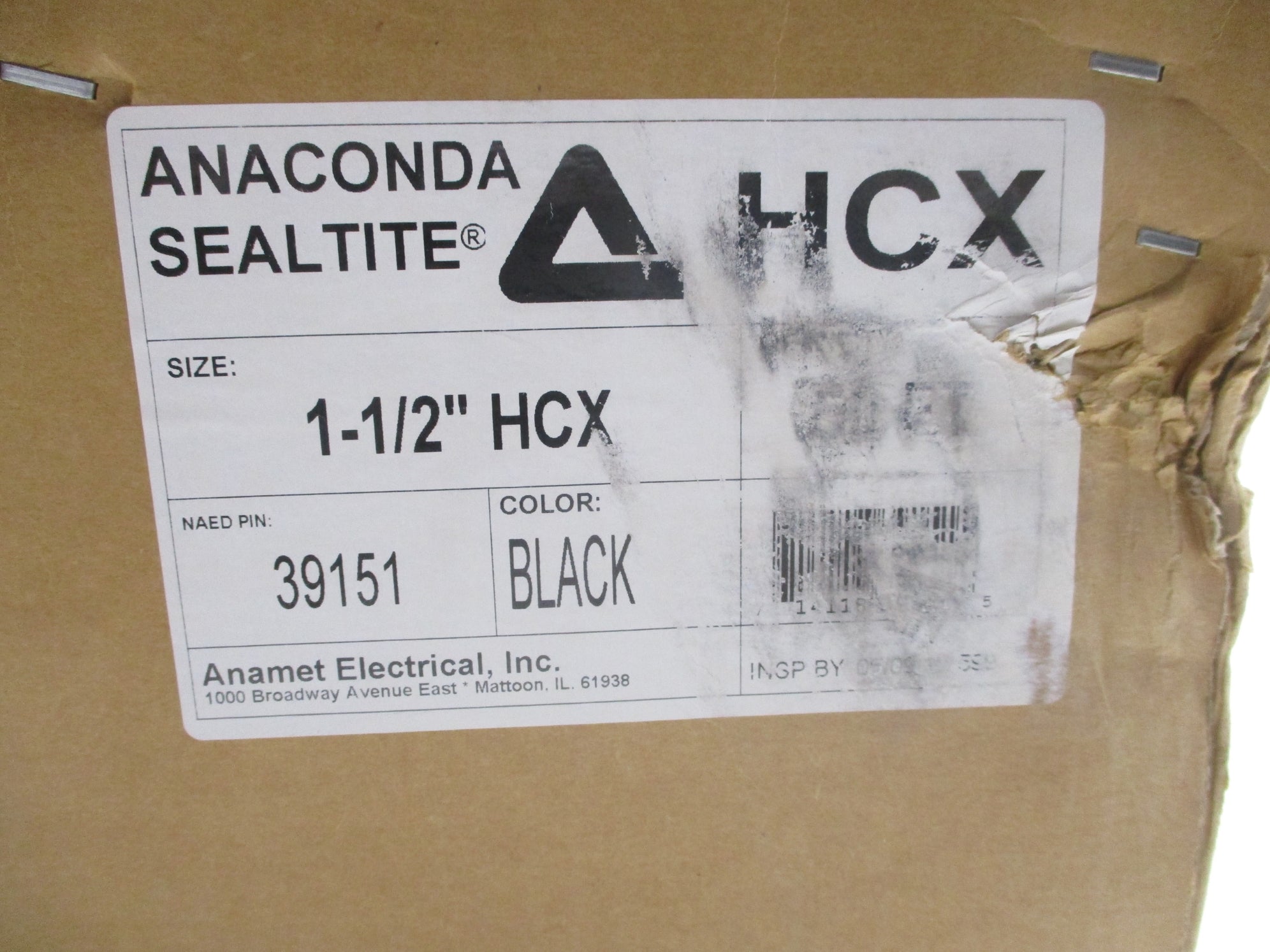 ANACONDA SEALTITE 1-1/2" HEX 39151 43' (BLK) NSMP