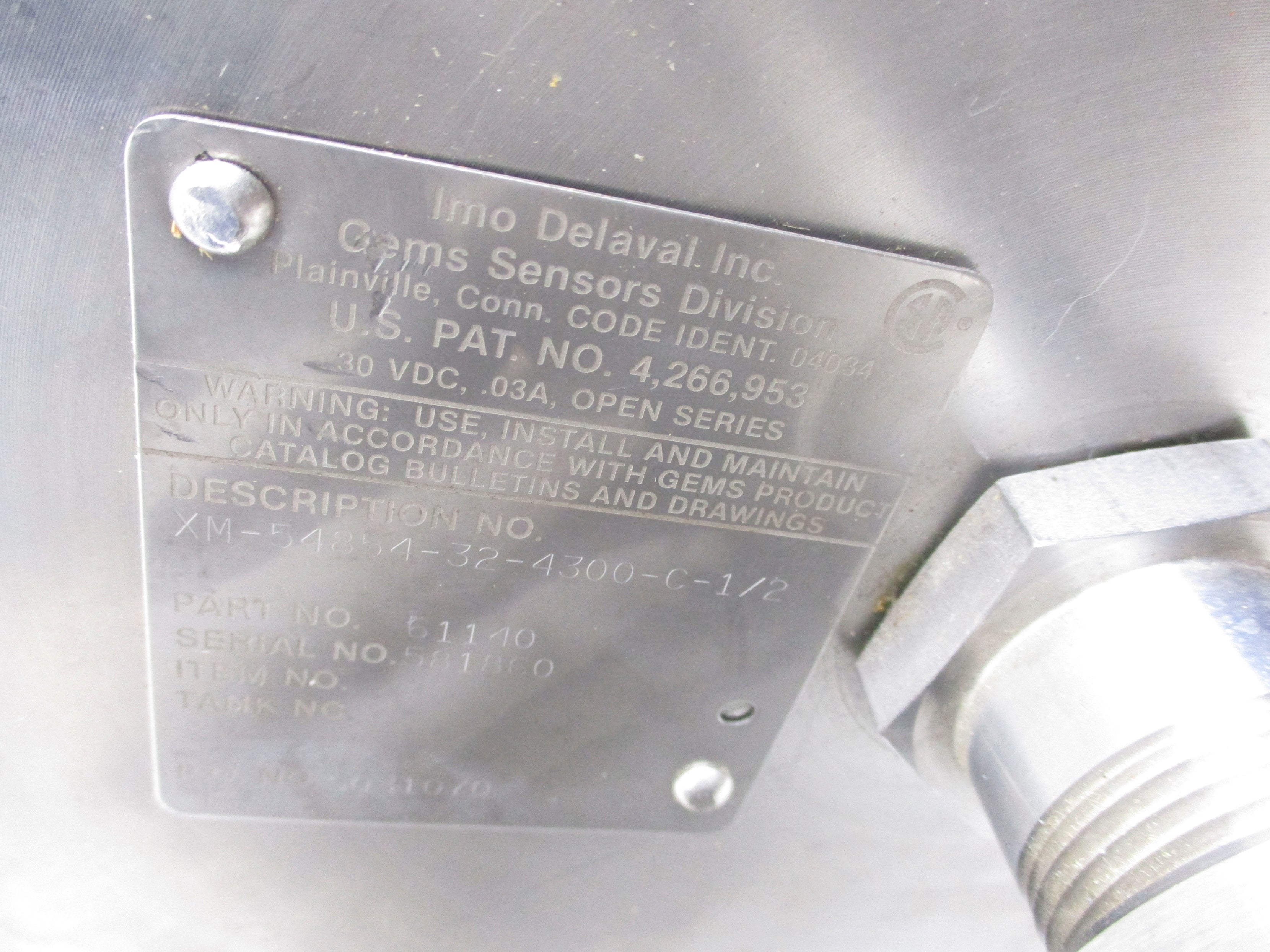 IMO DELAVAL 61140 XM-54854-32-4300-C-1/2 NSNP