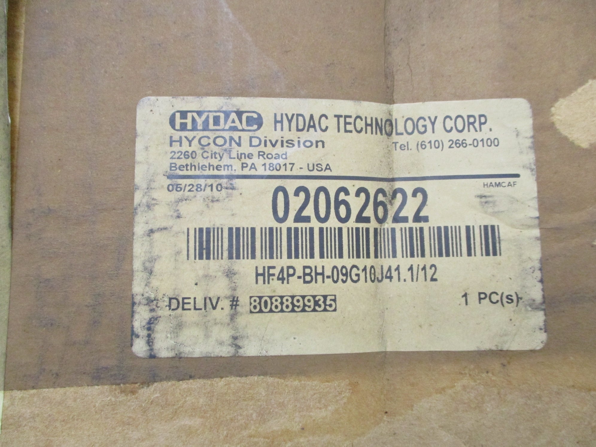 HYDAC HF4P-BH-09G10J41.1/12 NSMP