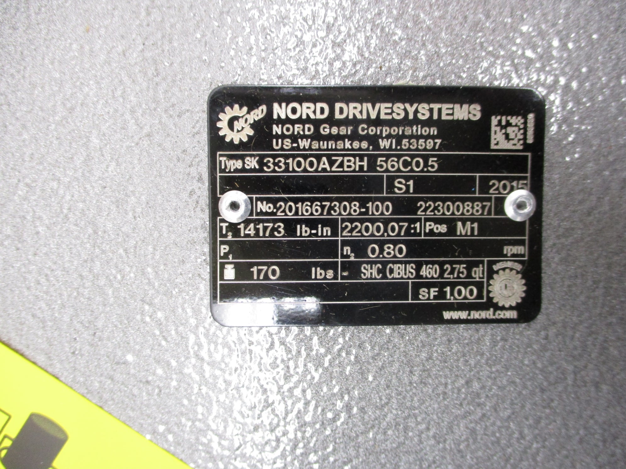 NORD SK33100AZBH 56C0.5 NSMP