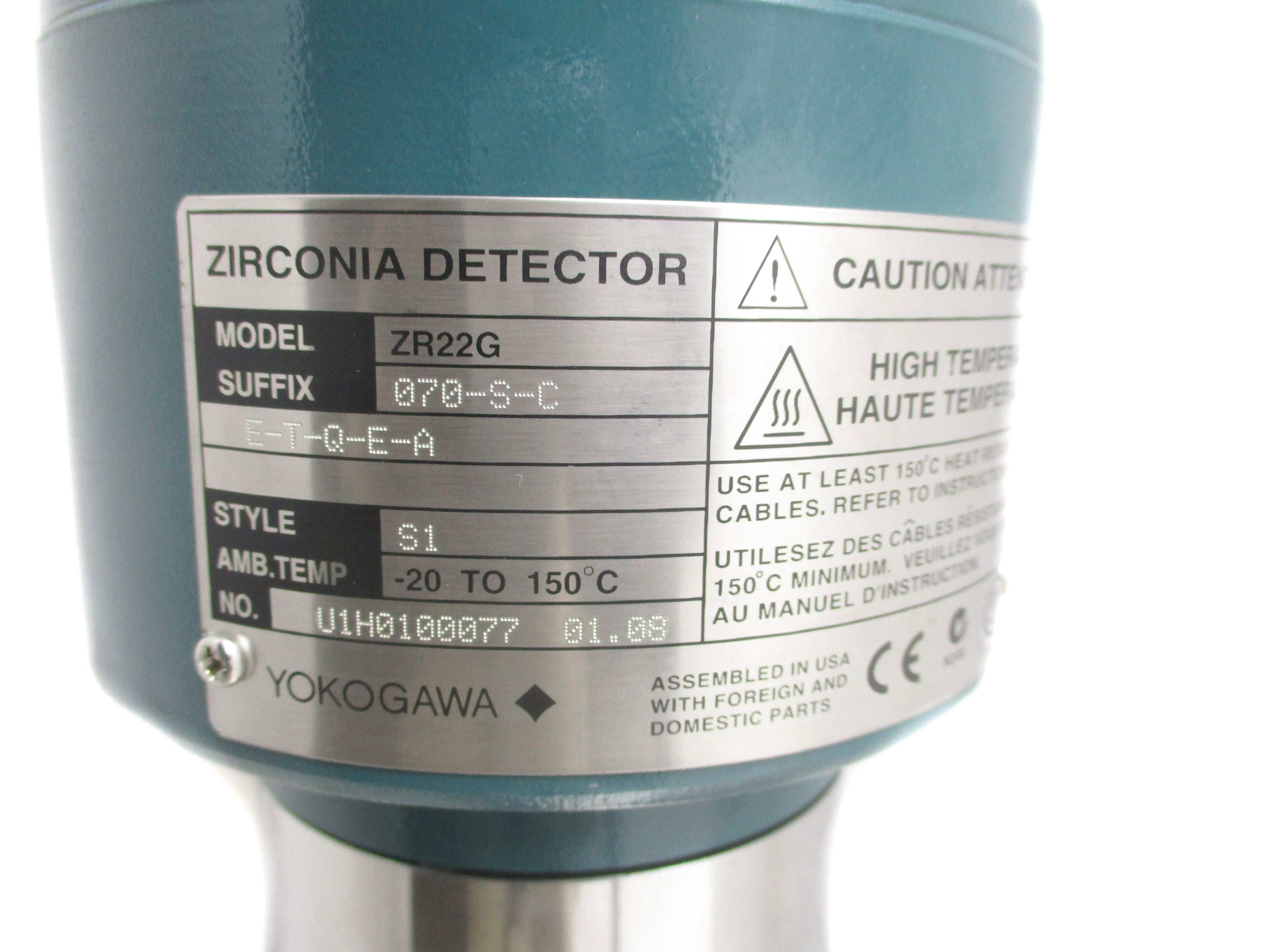 YOKOGAWA ZR22G-070-S-C-E-T-Q-E-A NSNP