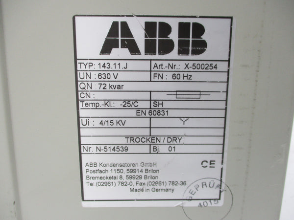 ABB 143.11J X-500254 NSNP