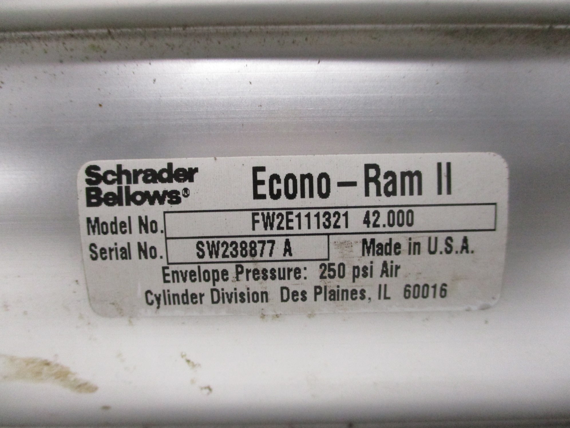 SCHRADER BELLOWS FW2E111321 42.000 NSNP