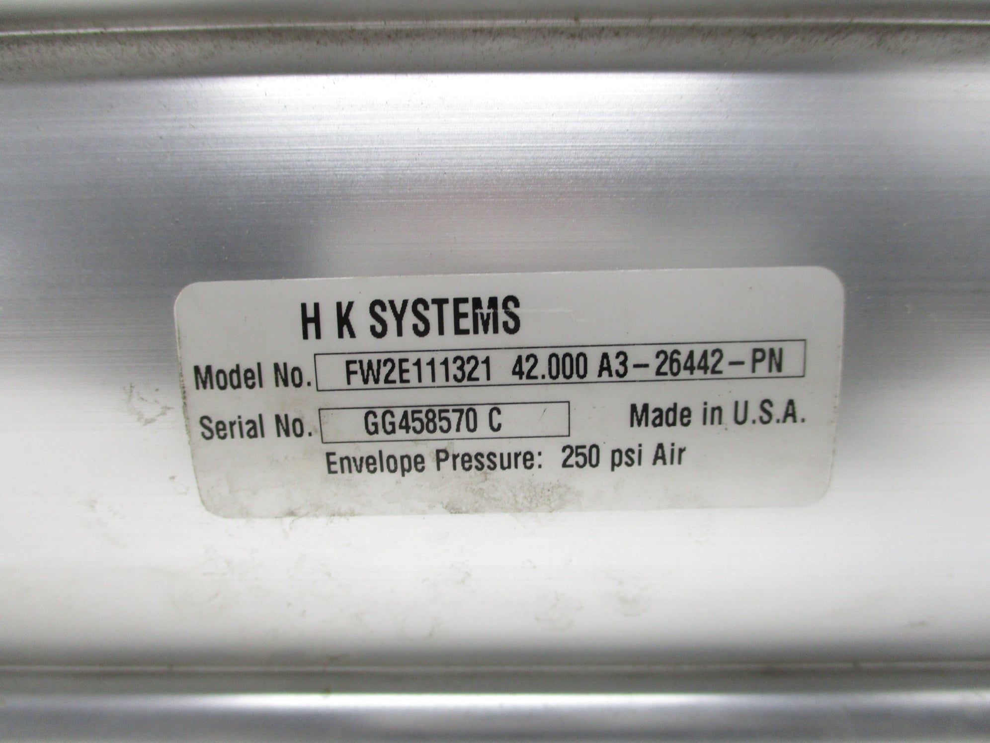 HK SYSTEMS FW2E111321 42.000 NSNP
