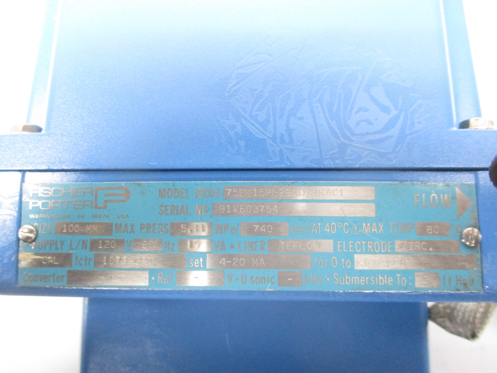 FISCHER PORTER IODI475EK15PL29KD11KAC1 120V REMAN