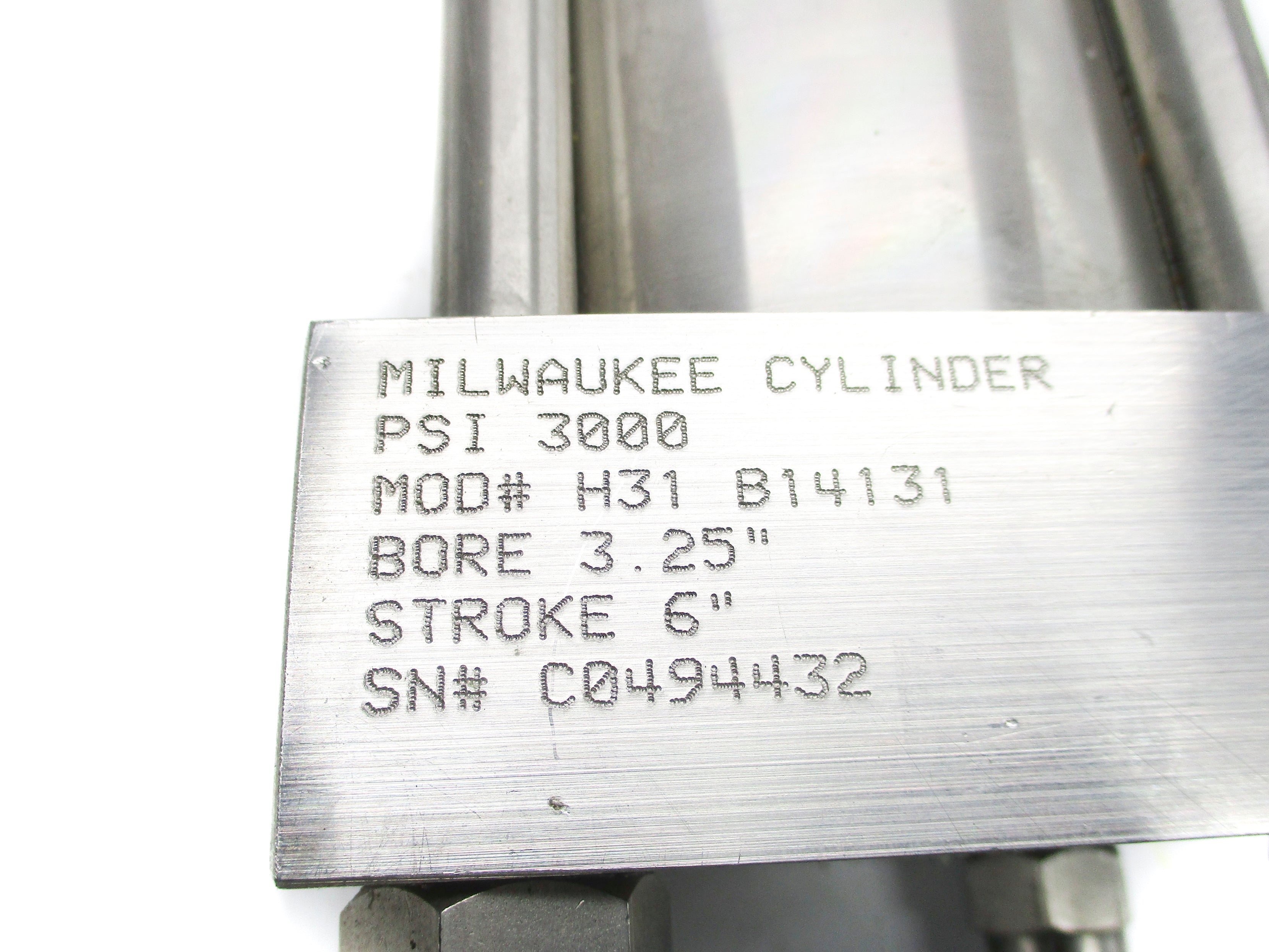 MILWAUKEE CYLINDER H31 3000PSI NSNP