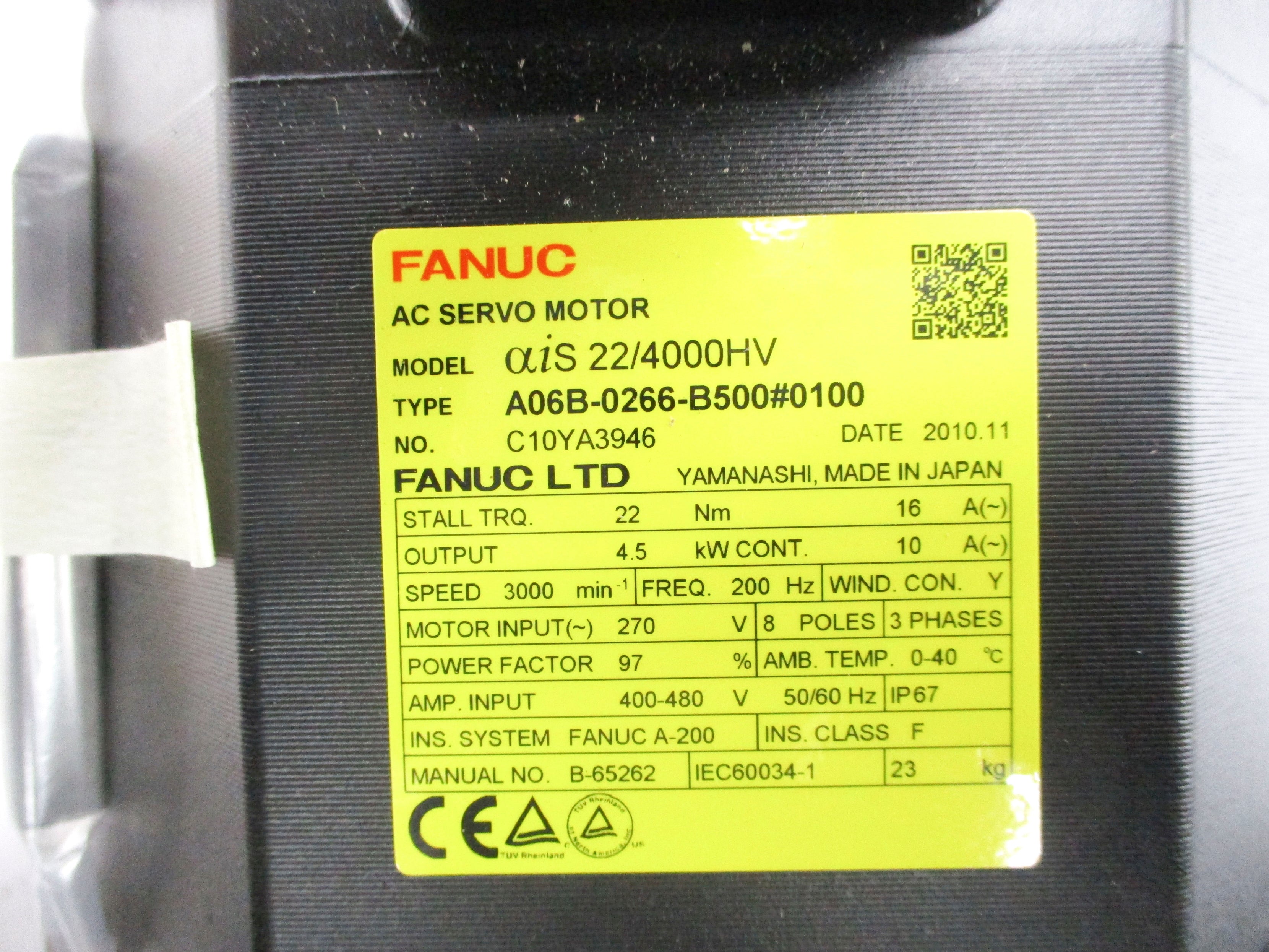 FANUC A06B-0266-B500#0100 270V 10/16A NSMP