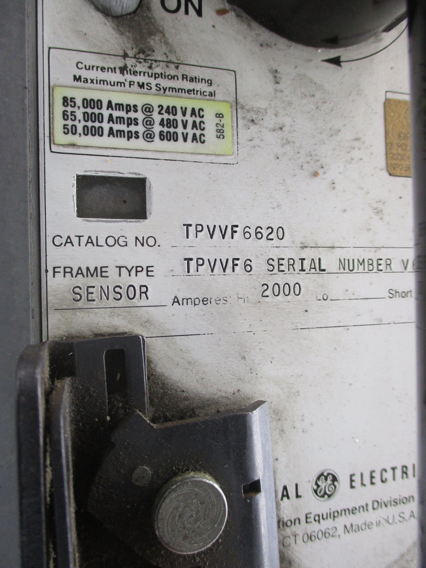 GENERAL ELECTRIC TPVVF6620 UNMP