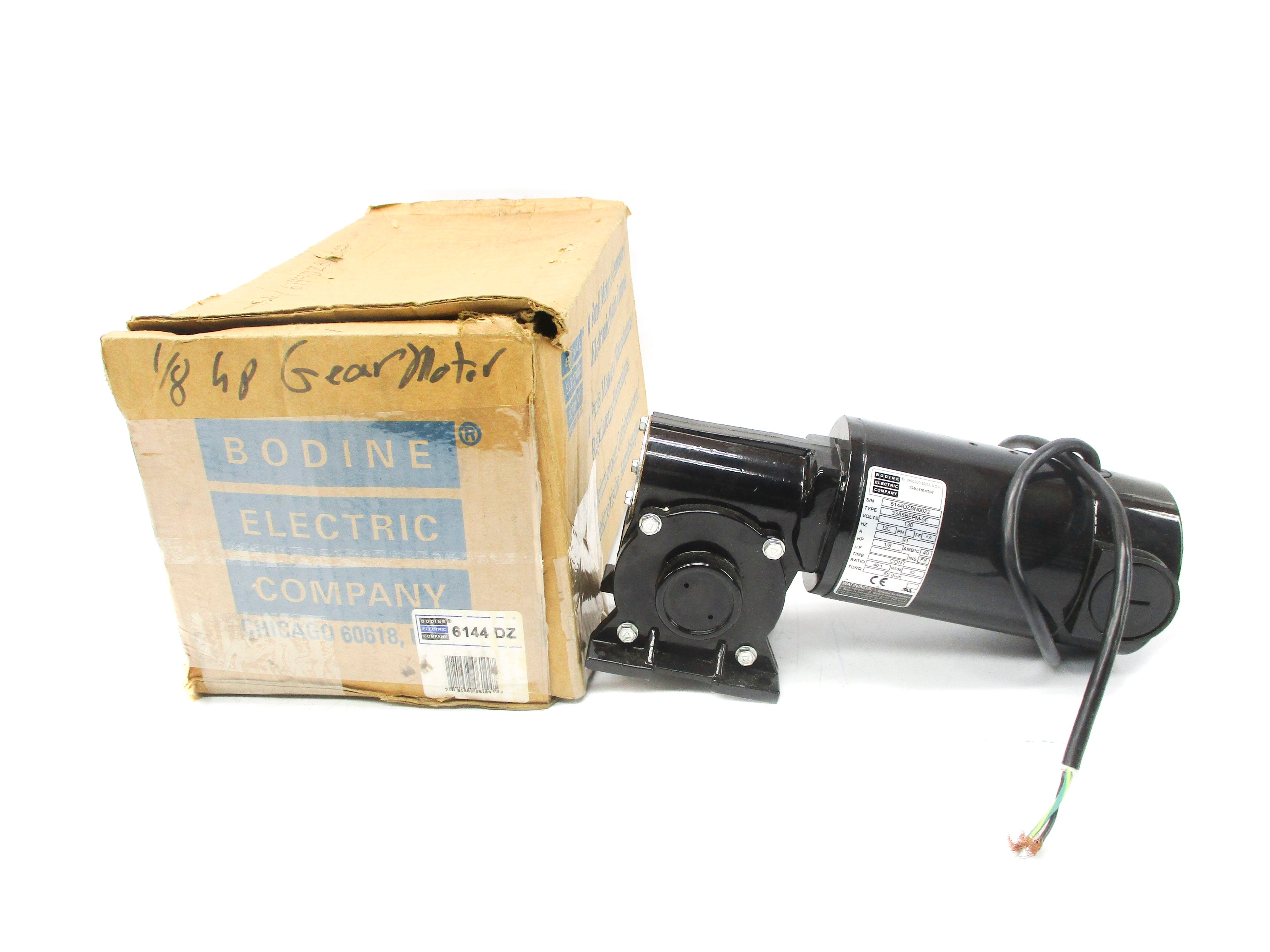 BODINE ELECTRIC 33A5BEPM-5F 130V .91A 40:1 NSMP