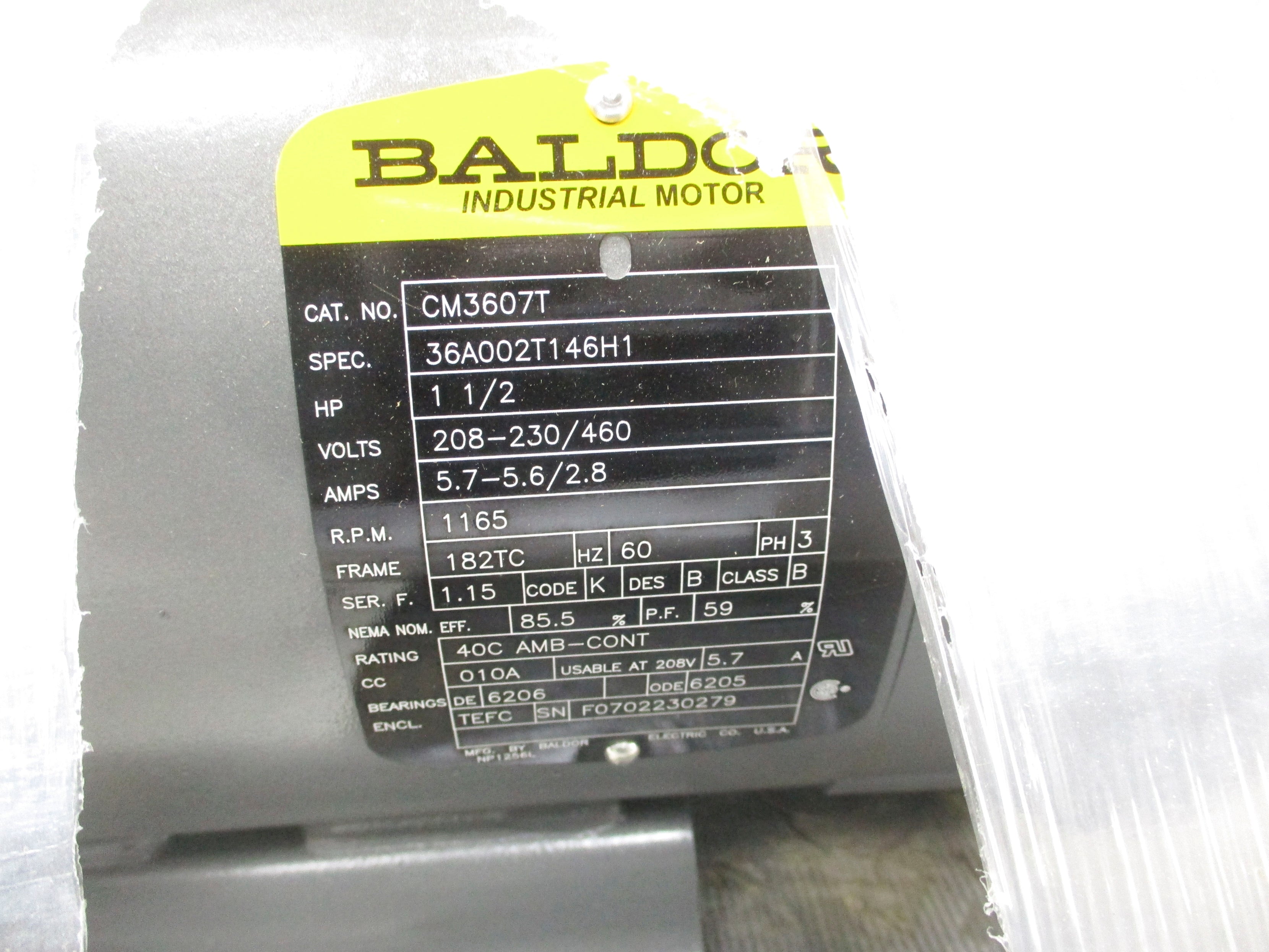 BALDOR CM3607T NSMP