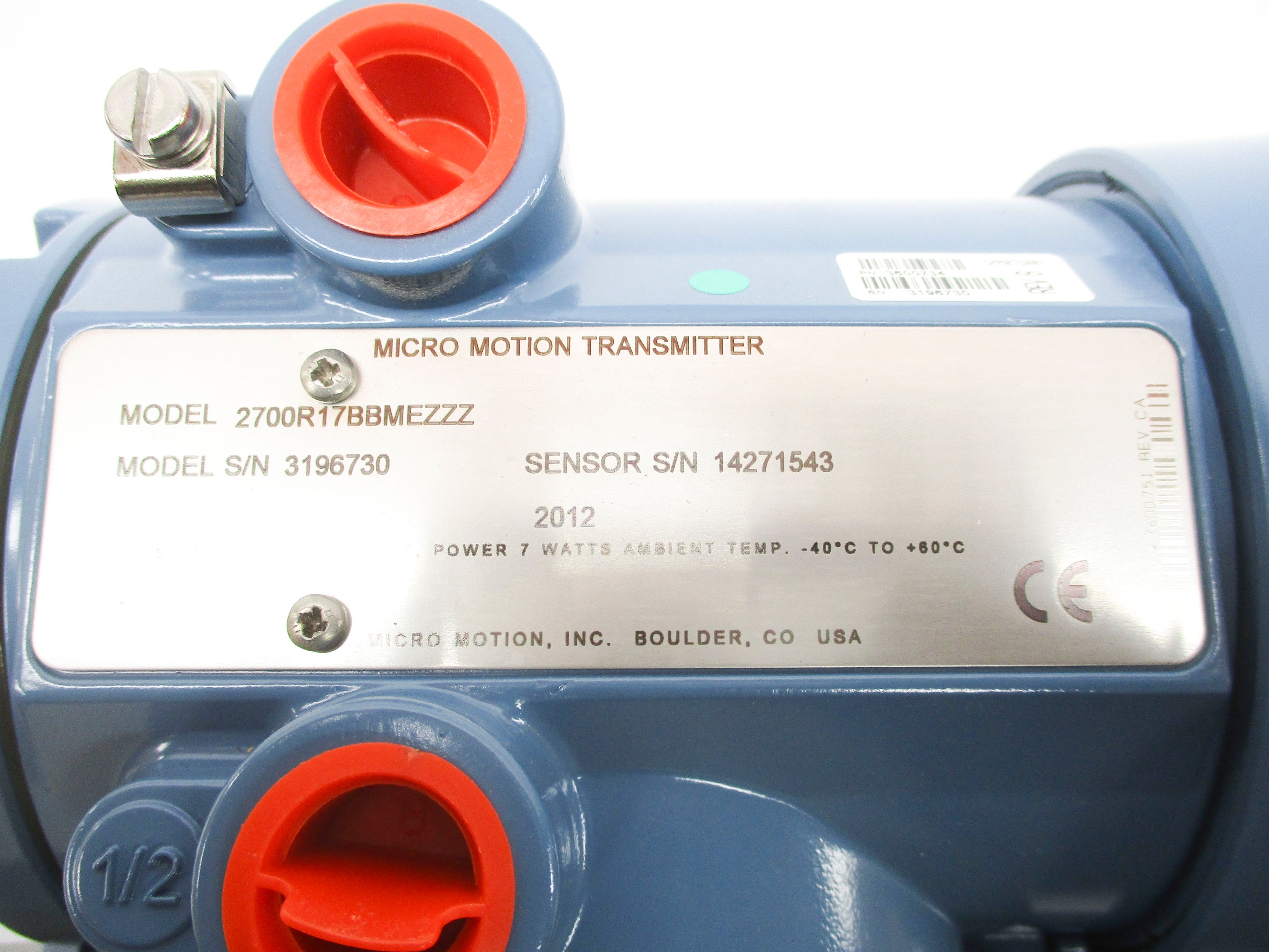 MICRO MOTION 2700R17BBMEZZZ NSMP