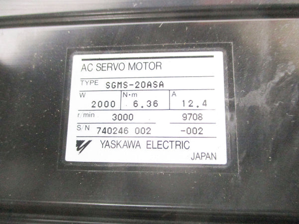 YASKAWA SGMS-20ASA REMAN