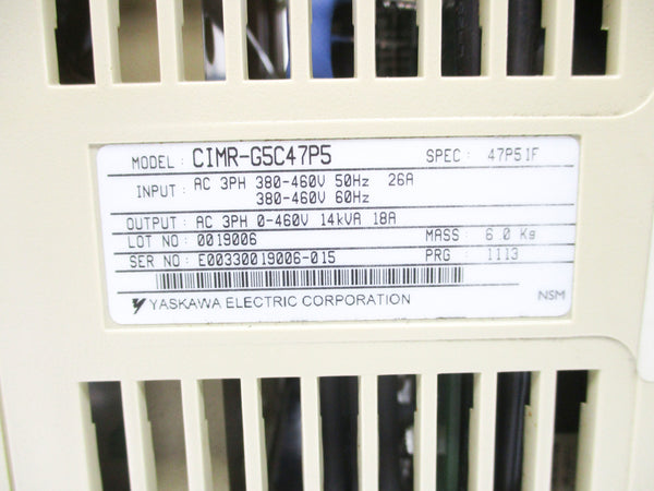 YASKAWA CIMR-G5C47P5 UNMP