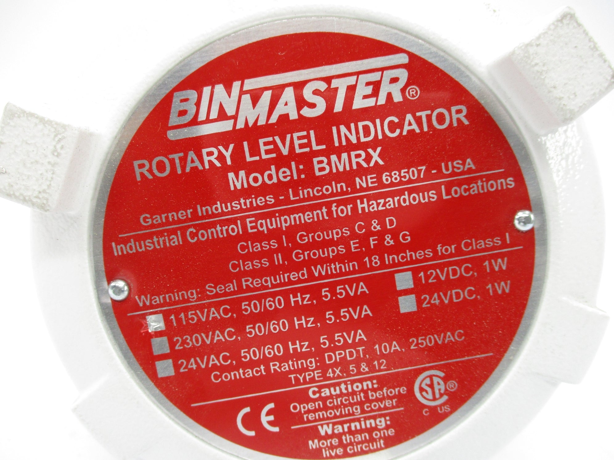 BINMASTER 730-0504 BMRX 115VAC 10A NSMP