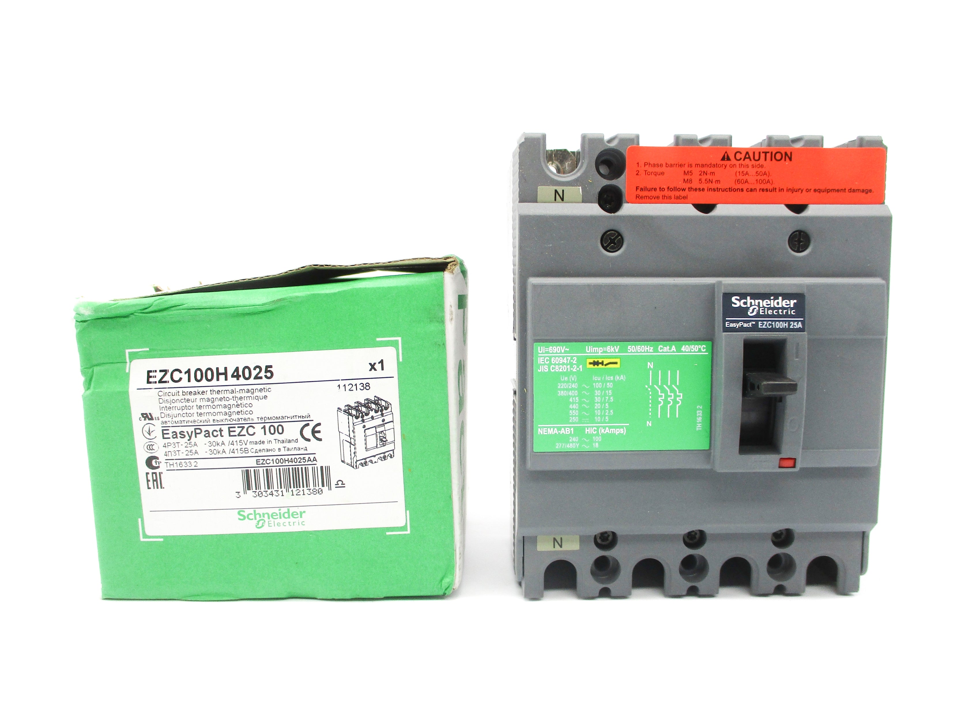 SCHNEIDER ELECTRIC EZC100H4025 415V 25A  NSMP