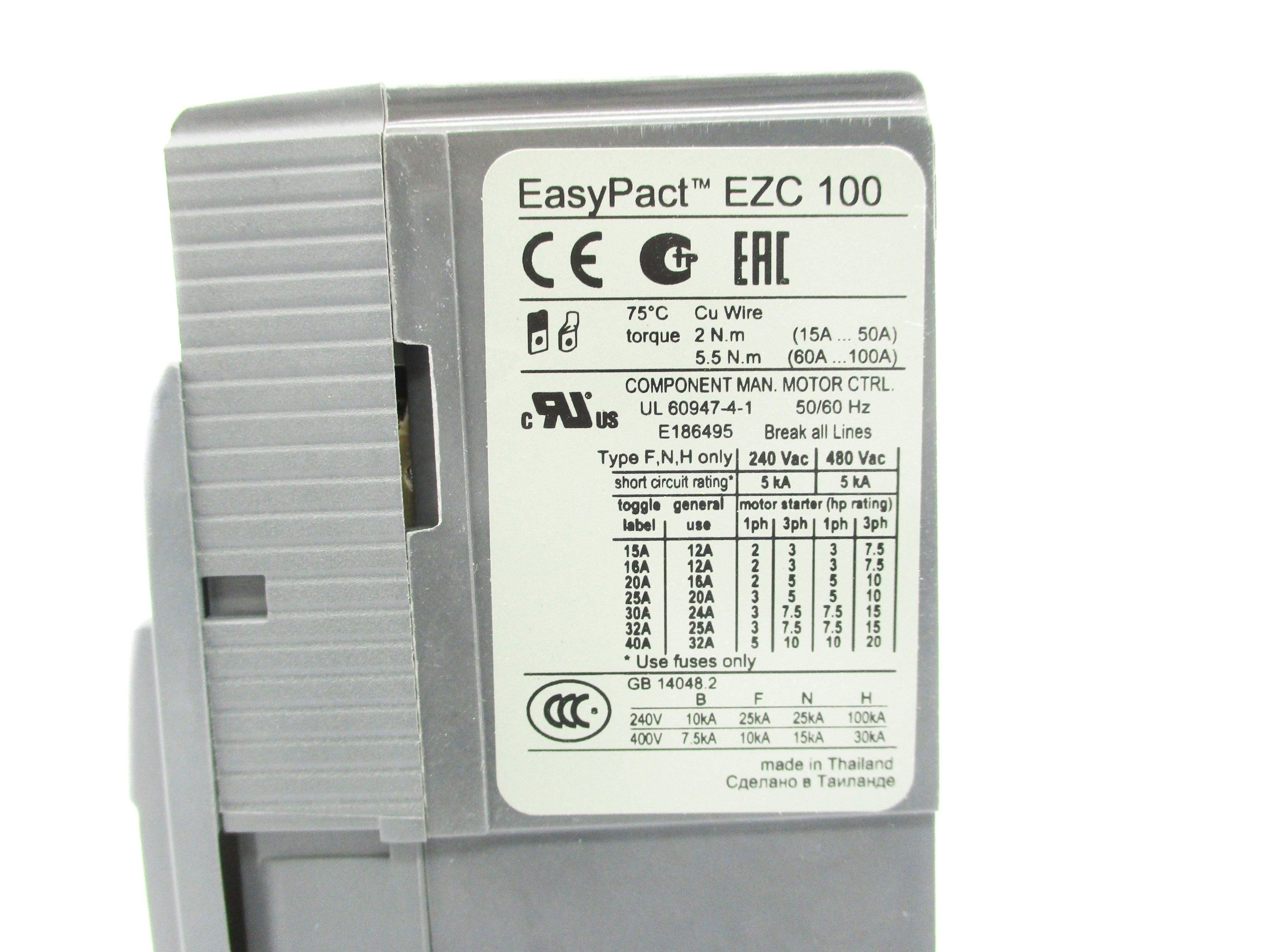 SCHNEIDER ELECTRIC EZC100H4025 415V 25A  NSMP