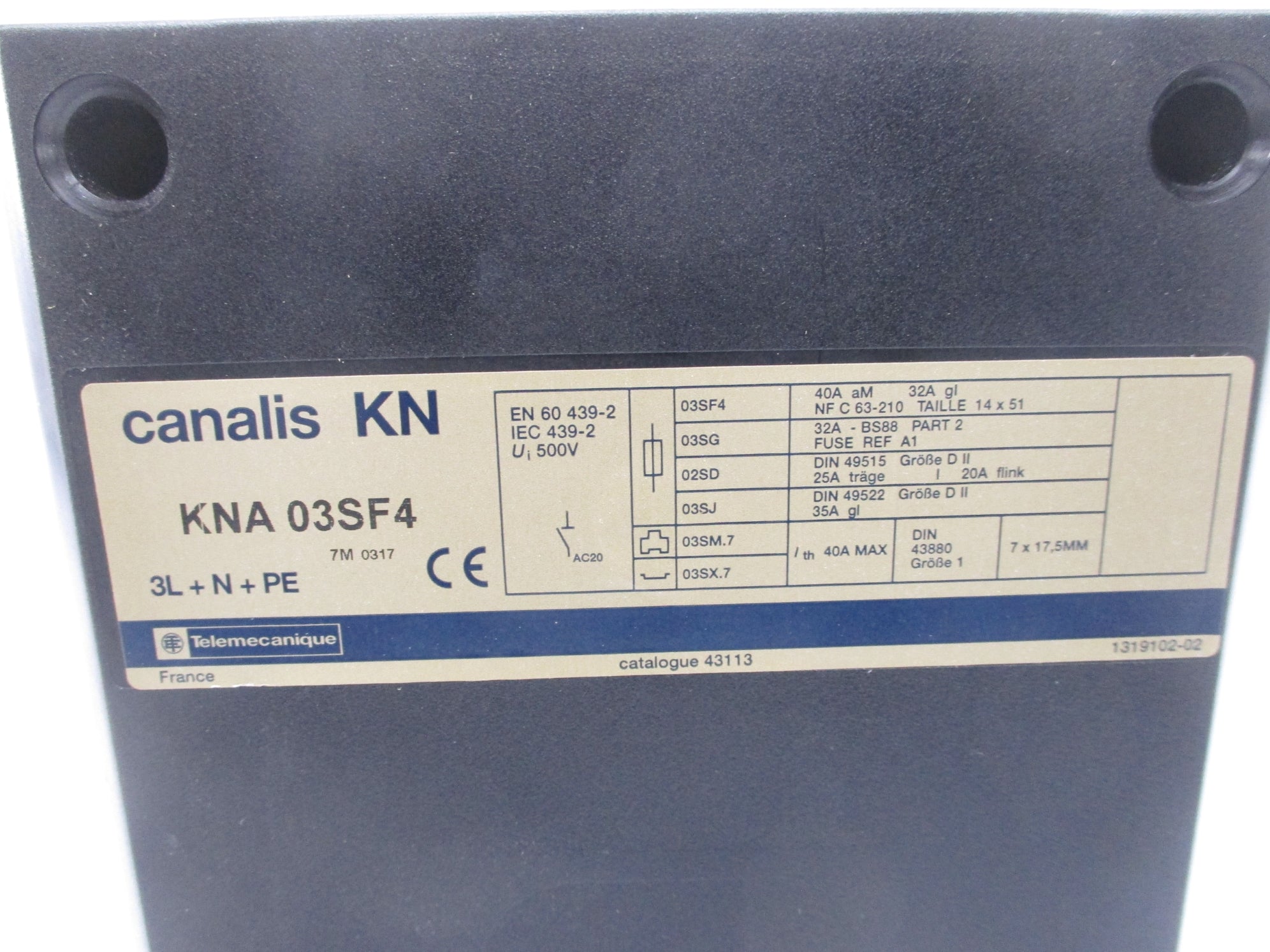 TELEMECANIQUE KNA03SF4 072264 NSMP