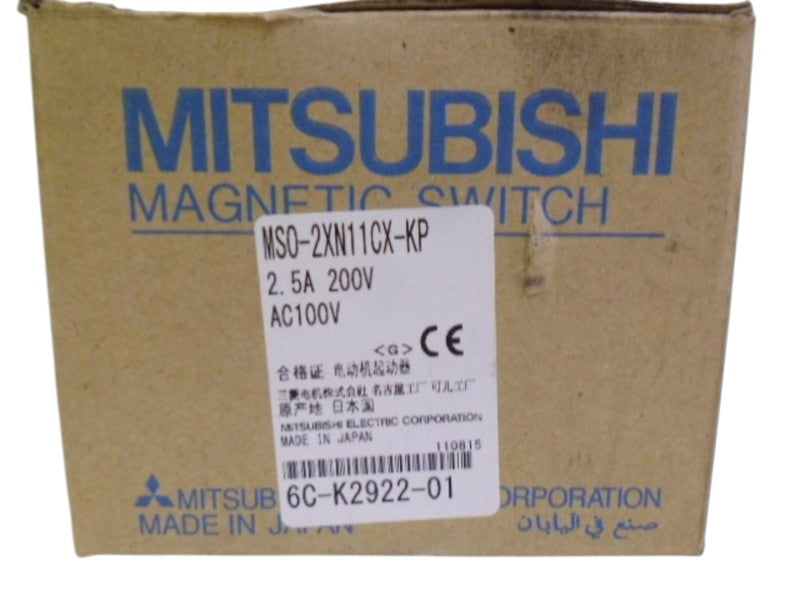 MITSUBISHI MSO-2XN11CX-KP-2.5A REVERSING MOTOR STARTER  NSMP