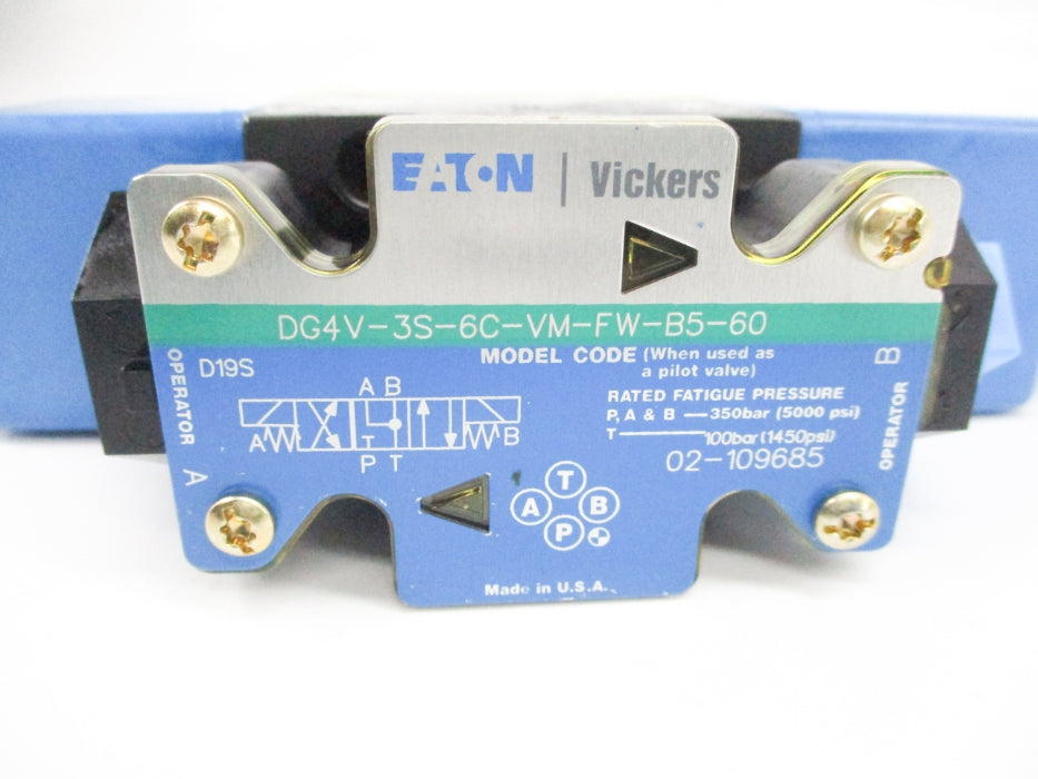 VICKERS DG4V-3S-6C-VM-FW-B5-60 120V 5000PSI NSNP