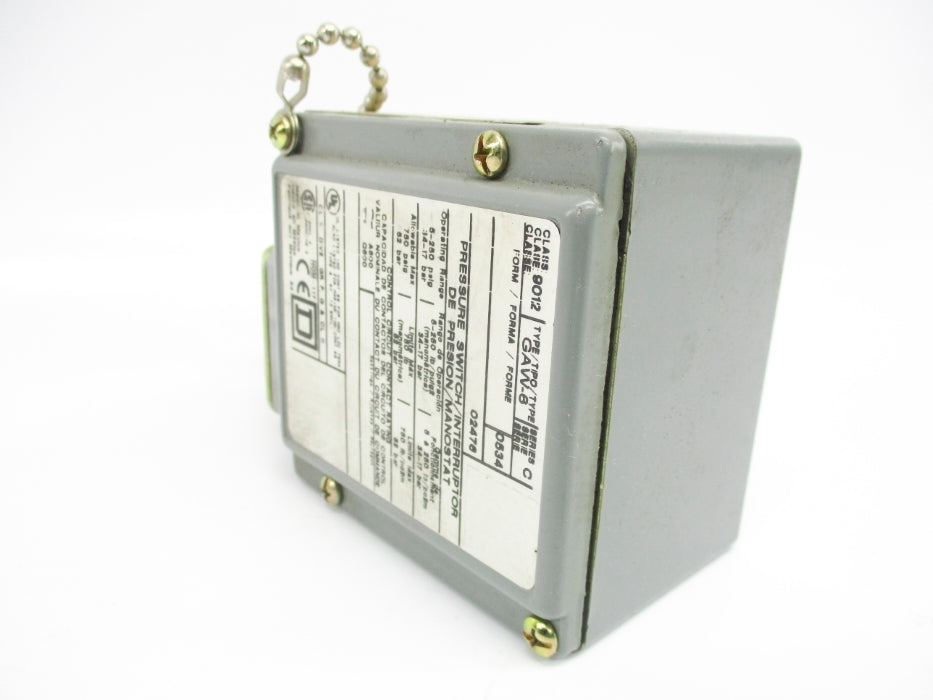 SQUARE D 9012GAW6 SER. C 250PSI NSNP