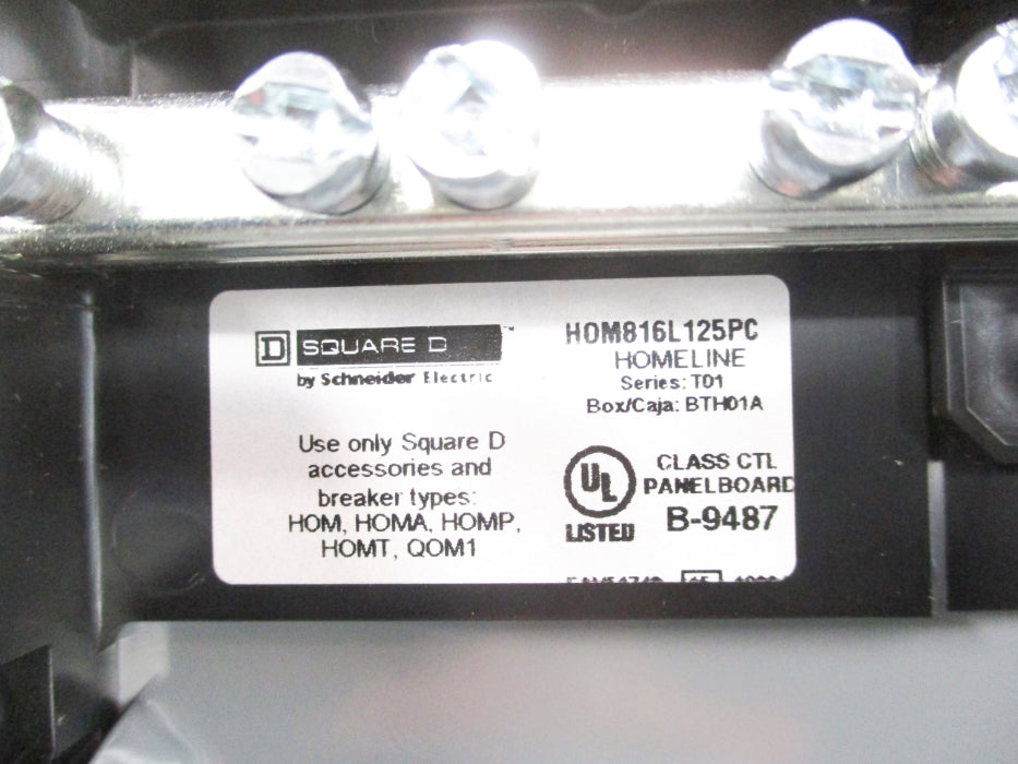 SQUARE D HOM816L125PC SER. T01 NSMP