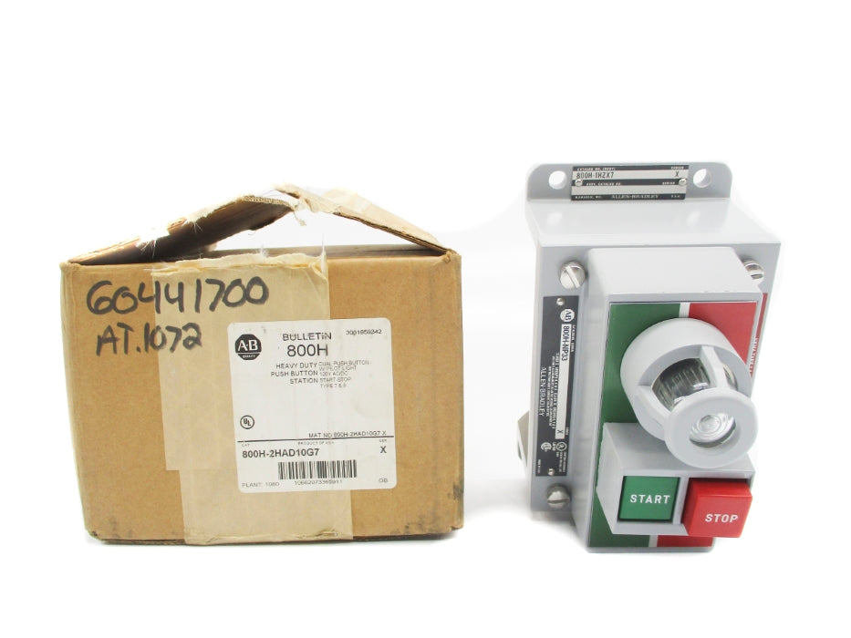ALLEN BRADLEY 800H-2HAD10G7 SER. X (BR/WH) NSMP