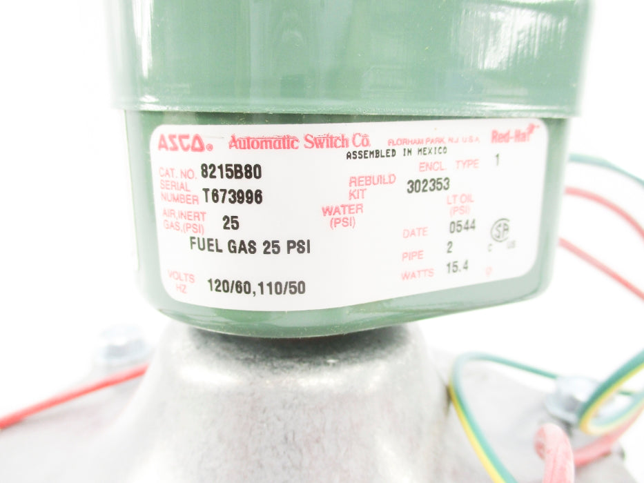 ASCO 8215B080 110/120V 25PSI 2" NSMP