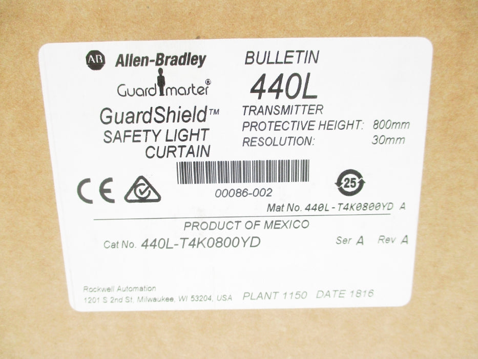ALLEN BRADLEY 440L-T4K0800YD SER. A NSFS
